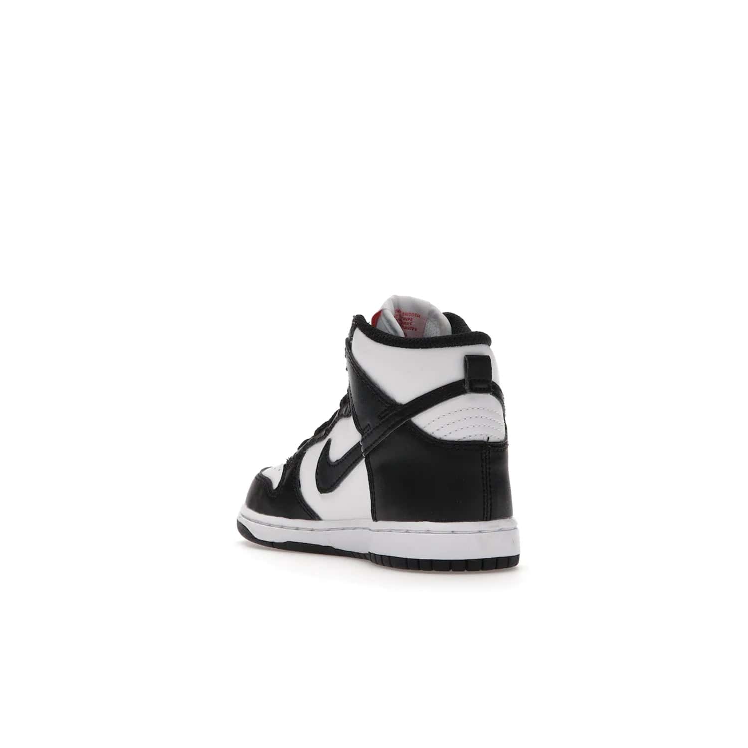 Nike Dunk High Panda (2021) (PS) - Image 25 - Only at www.BallersClubKickz.com - Stand out with the Nike Dunk High Panda (2021) (PS)! This limited edition shoe features a classic black and white colourway with bright red accents and a suede upper. Finish it off with a lightweight foam sole for all-day comfort. Get them today!