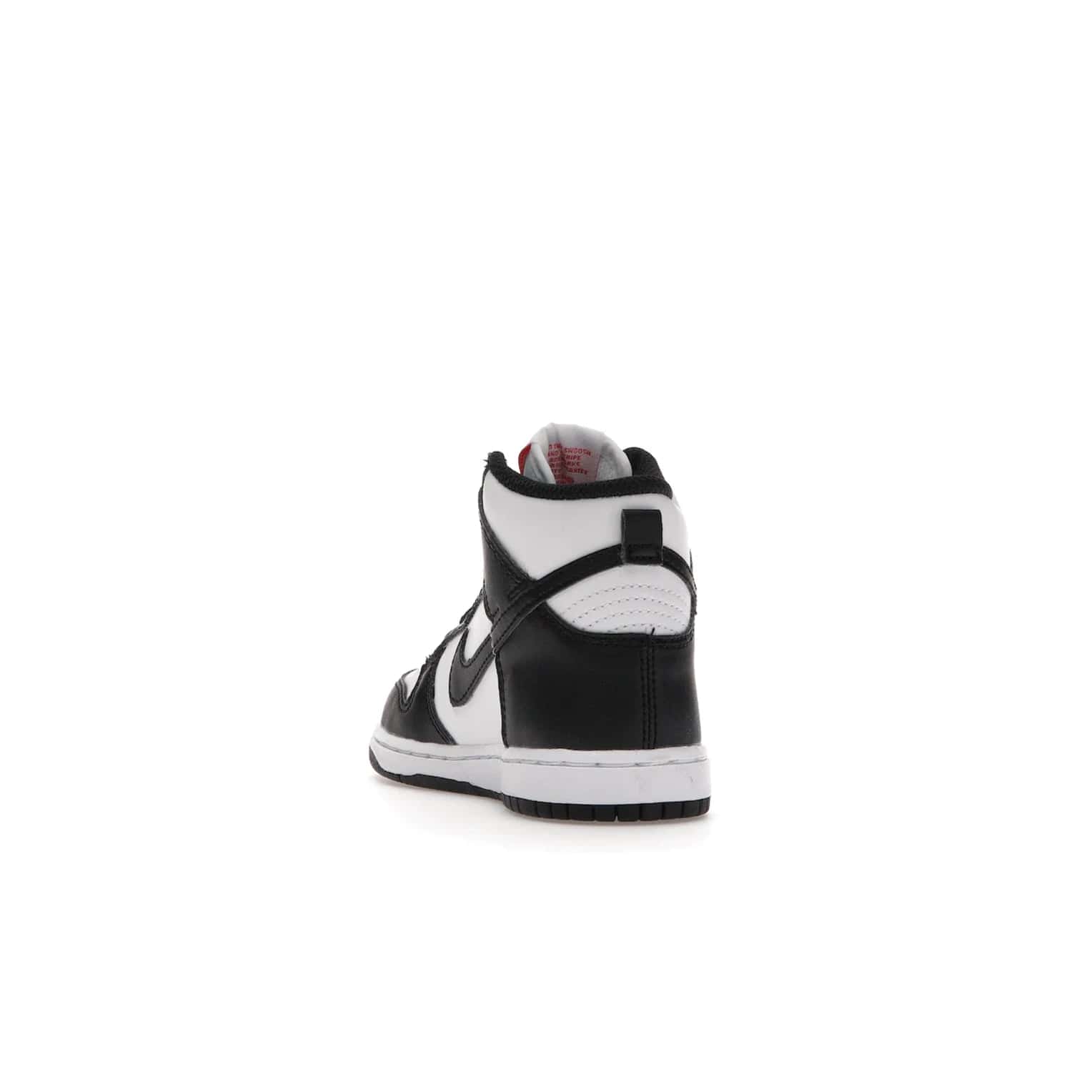 Nike Dunk High Panda (2021) (PS) - Image 26 - Only at www.BallersClubKickz.com - Stand out with the Nike Dunk High Panda (2021) (PS)! This limited edition shoe features a classic black and white colourway with bright red accents and a suede upper. Finish it off with a lightweight foam sole for all-day comfort. Get them today!