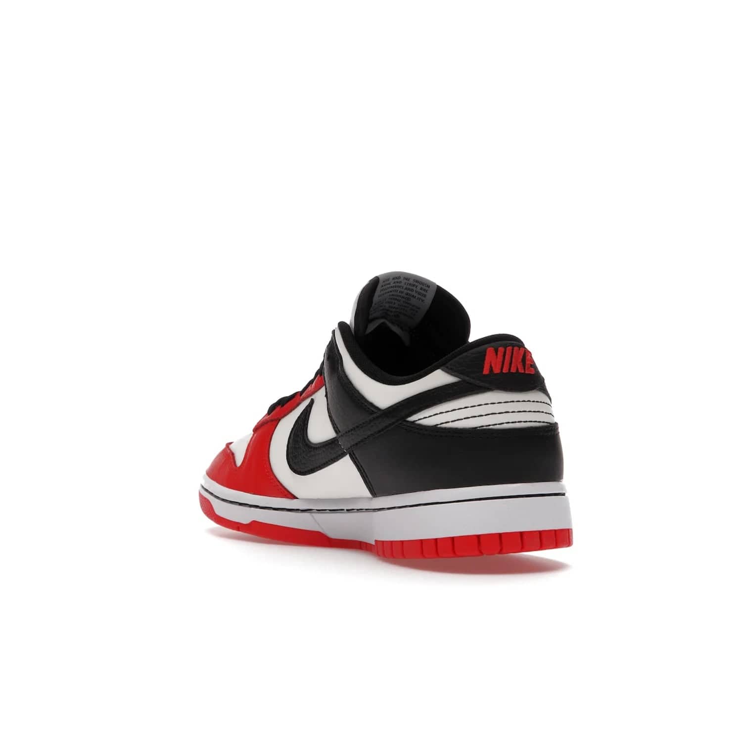 Nike Dunk Low EMB NBA 75th Anniversary Chicago - Image 25 - Only at www.BallersClubKickz.com - The Nike Dunk Low EMB celebrates the NBA's 75th Anniversary with a sleek Sail Leather upper, black overlays and vibrant red accent tones. Finished off with an NBA logo woven tongue tag and a black sole for a monochrome look.