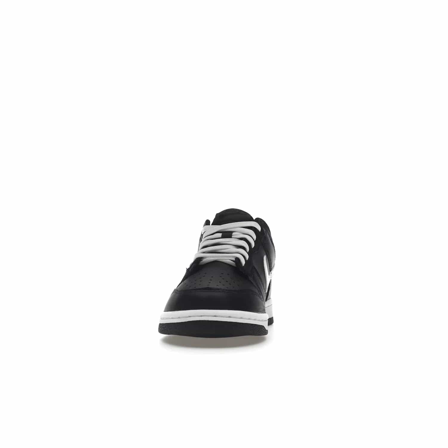 Nike Dunk Low Black White (2022) (GS) - Image 11 - Only at www.BallersClubKickz.com - A classic two-tone upper of black & off white, low profile midsole, and patterned rubber outsole make the Nike Dunk Low Black White 2022 GS perfect for any style. Get the complete look and release date on July 12, 2022.