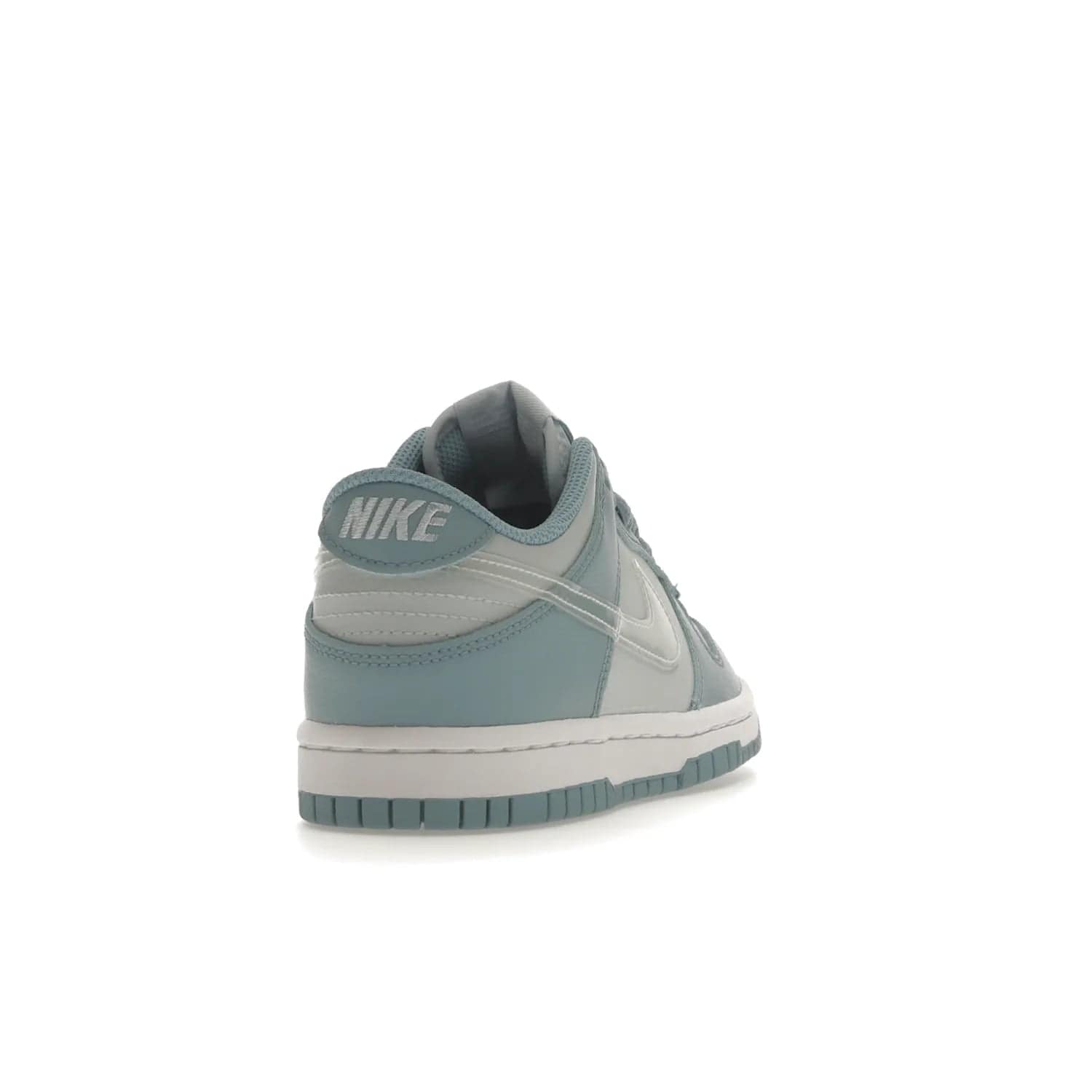 Nike Dunk Low Clear Blue Swoosh (GS) - Image 30 - Only at www.BallersClubKickz.com - Glimmer with style in Nike Dunk Low Clear Blue (GS). Tumbled leather and Worn Blue overlays combine for a stunning finish, topped with a Clear TPU Swoosh. White and Worn Blue Air sole complete this cool and affordable design for kids.