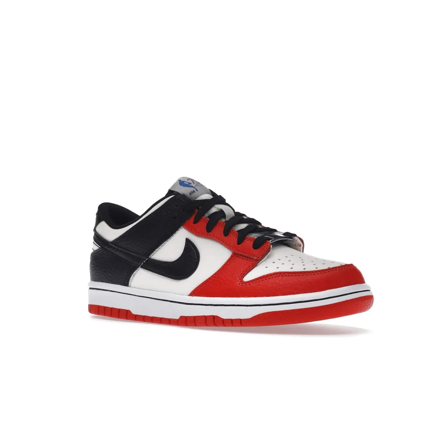 Nike Dunk Low EMB NBA 75th Anniversary Chicago (GS) - Image 5 - Only at www.BallersClubKickz.com - Show your NBAs spirit and get a pair of the Nike Dunk Low EMB NBA 75th Anniversary Chicago GS. Featuring velvety leather and diamond-etched lace dubraes, these shoes are sure to make a statement. Released in October 2021.