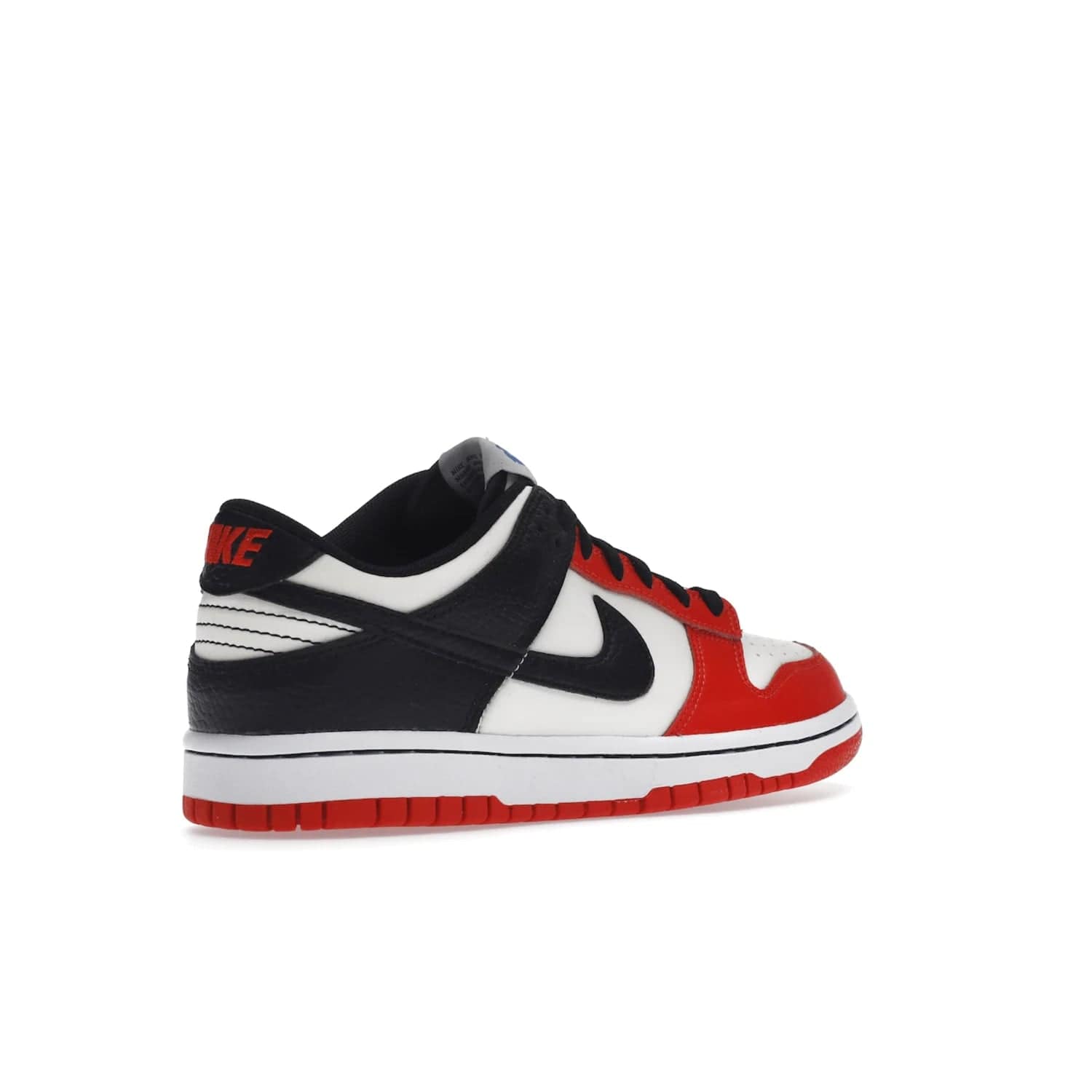 Nike Dunk Low EMB NBA 75th Anniversary Chicago (GS) - Image 33 - Only at www.BallersClubKickz.com - Show your NBAs spirit and get a pair of the Nike Dunk Low EMB NBA 75th Anniversary Chicago GS. Featuring velvety leather and diamond-etched lace dubraes, these shoes are sure to make a statement. Released in October 2021.