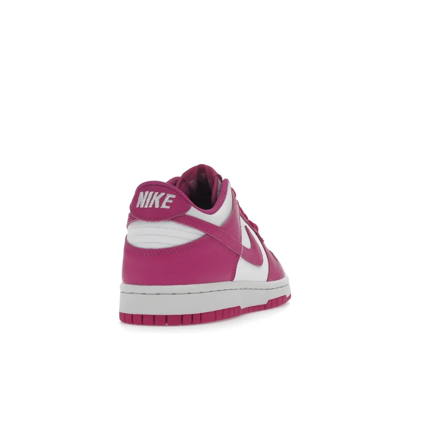 Nike Dunk Low Active Fuchsia (GS) - Image 30 - Only at www.BallersClubKickz.com - The Nike Dunk Low Active Fuchsia (GS) features a classic Dunk Low silhouette and vibrant fuchsia accents. Perfect for kids who love style. Available March 1st 2023.