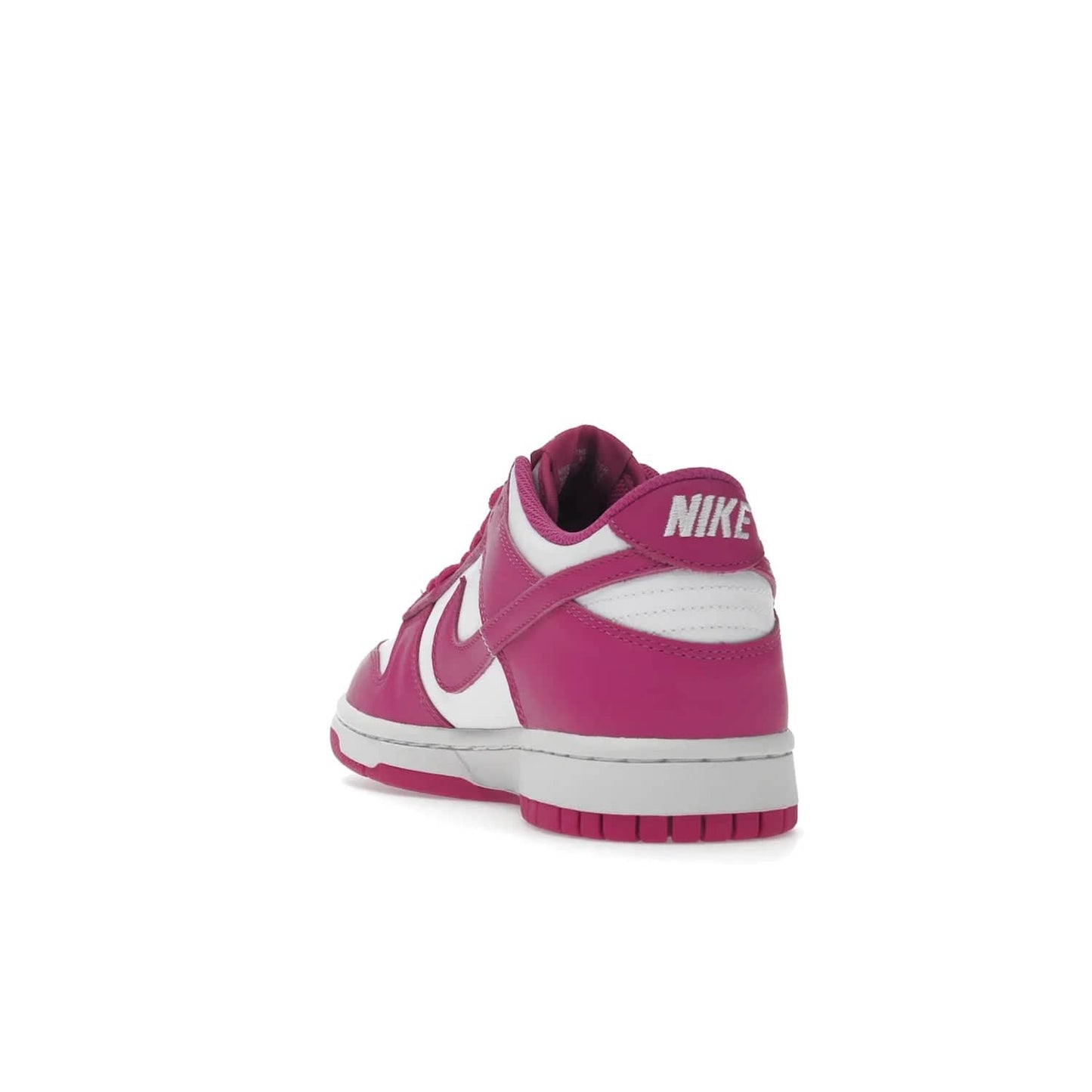 Nike Dunk Low Active Fuchsia (GS) - Image 26 - Only at www.BallersClubKickz.com - The Nike Dunk Low Active Fuchsia (GS) features a classic Dunk Low silhouette and vibrant fuchsia accents. Perfect for kids who love style. Available March 1st 2023.