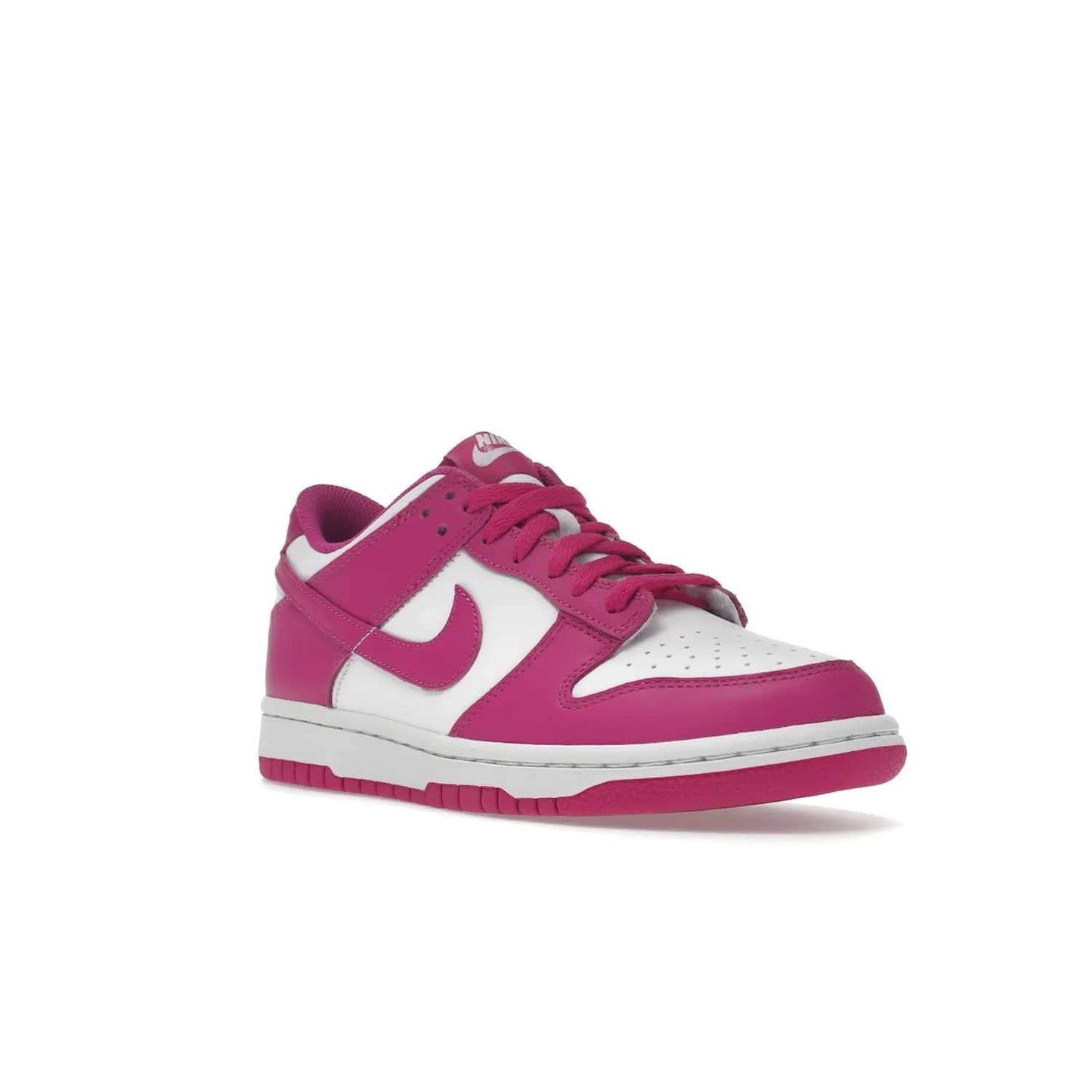 Nike Dunk Low Active Fuchsia (GS) - Image 6 - Only at www.BallersClubKickz.com - The Nike Dunk Low Active Fuchsia (GS) features a classic Dunk Low silhouette and vibrant fuchsia accents. Perfect for kids who love style. Available March 1st 2023.