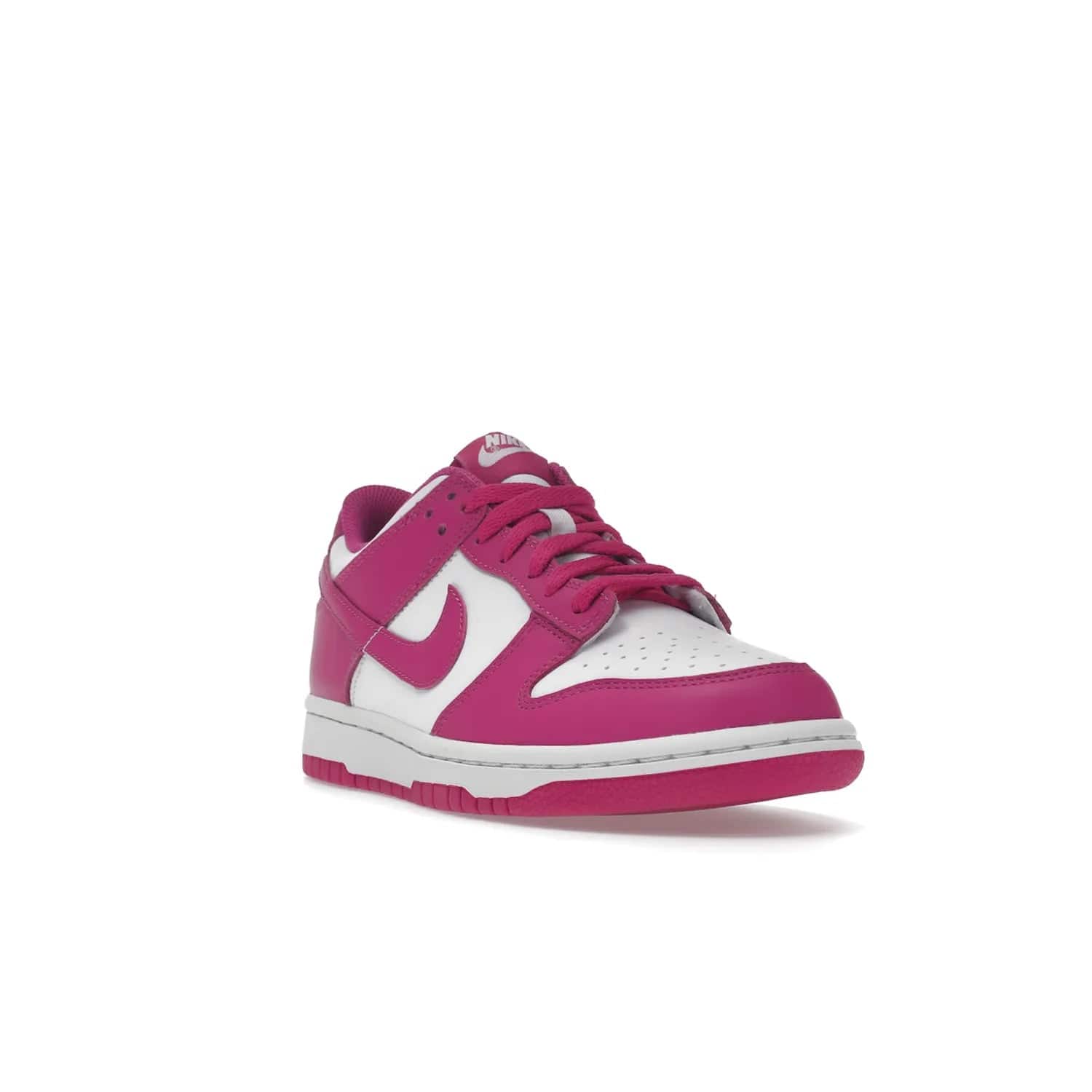 Nike Dunk Low Active Fuchsia (GS) - Image 7 - Only at www.BallersClubKickz.com - The Nike Dunk Low Active Fuchsia (GS) features a classic Dunk Low silhouette and vibrant fuchsia accents. Perfect for kids who love style. Available March 1st 2023.