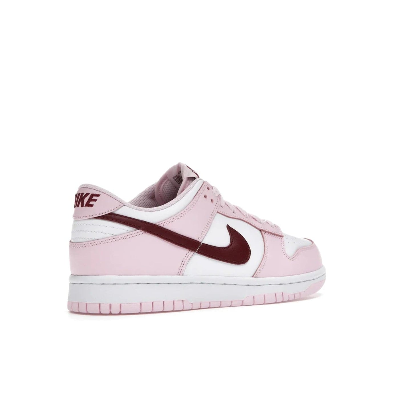 Nike Dunk Low Pink Foam Red White (GS) - Image 33 - Only at www.BallersClubKickz.com - #
Introducing the daring and stylish Nike Dunk Low Pink Foam Red White (GS) sneaker for grade schoolers. White leather with pink overlays and Dark Beetroot accents, classic Nike Dunk midsole and pink outsole. Released August 2021 for $85.