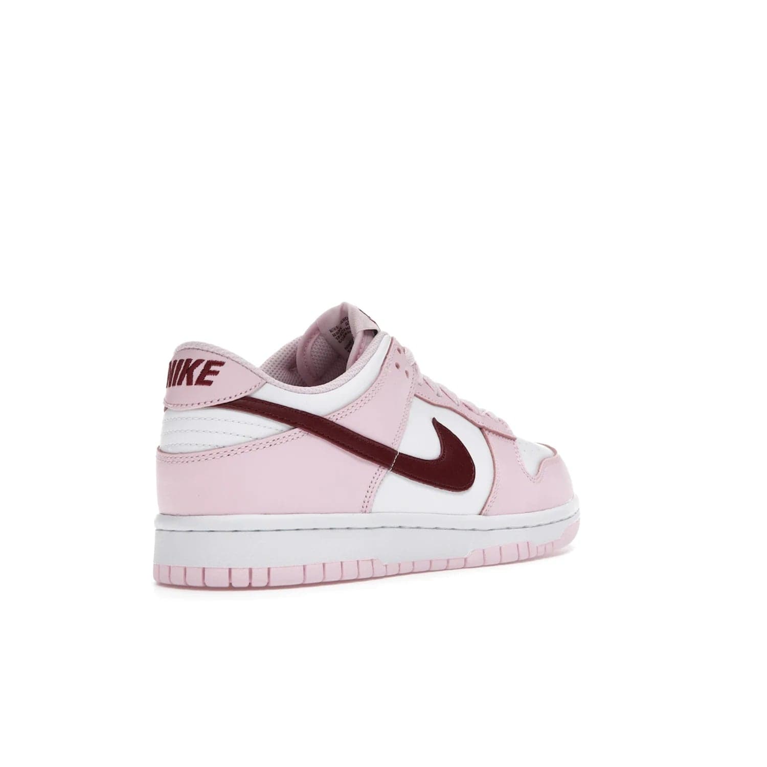 Nike Dunk Low Pink Foam Red White (GS) - Image 32 - Only at www.BallersClubKickz.com - #
Introducing the daring and stylish Nike Dunk Low Pink Foam Red White (GS) sneaker for grade schoolers. White leather with pink overlays and Dark Beetroot accents, classic Nike Dunk midsole and pink outsole. Released August 2021 for $85.