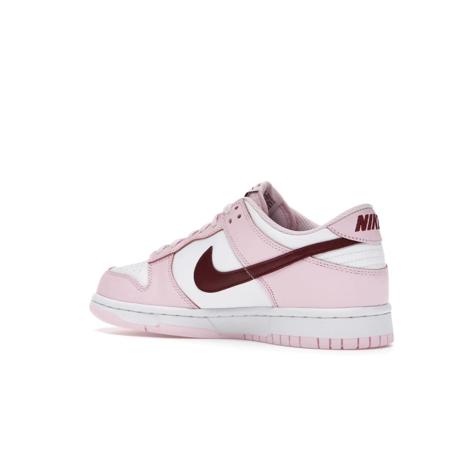 Nike Dunk Low Pink Foam Red White (GS) - Image 23 - Only at www.BallersClubKickz.com - #
Introducing the daring and stylish Nike Dunk Low Pink Foam Red White (GS) sneaker for grade schoolers. White leather with pink overlays and Dark Beetroot accents, classic Nike Dunk midsole and pink outsole. Released August 2021 for $85.