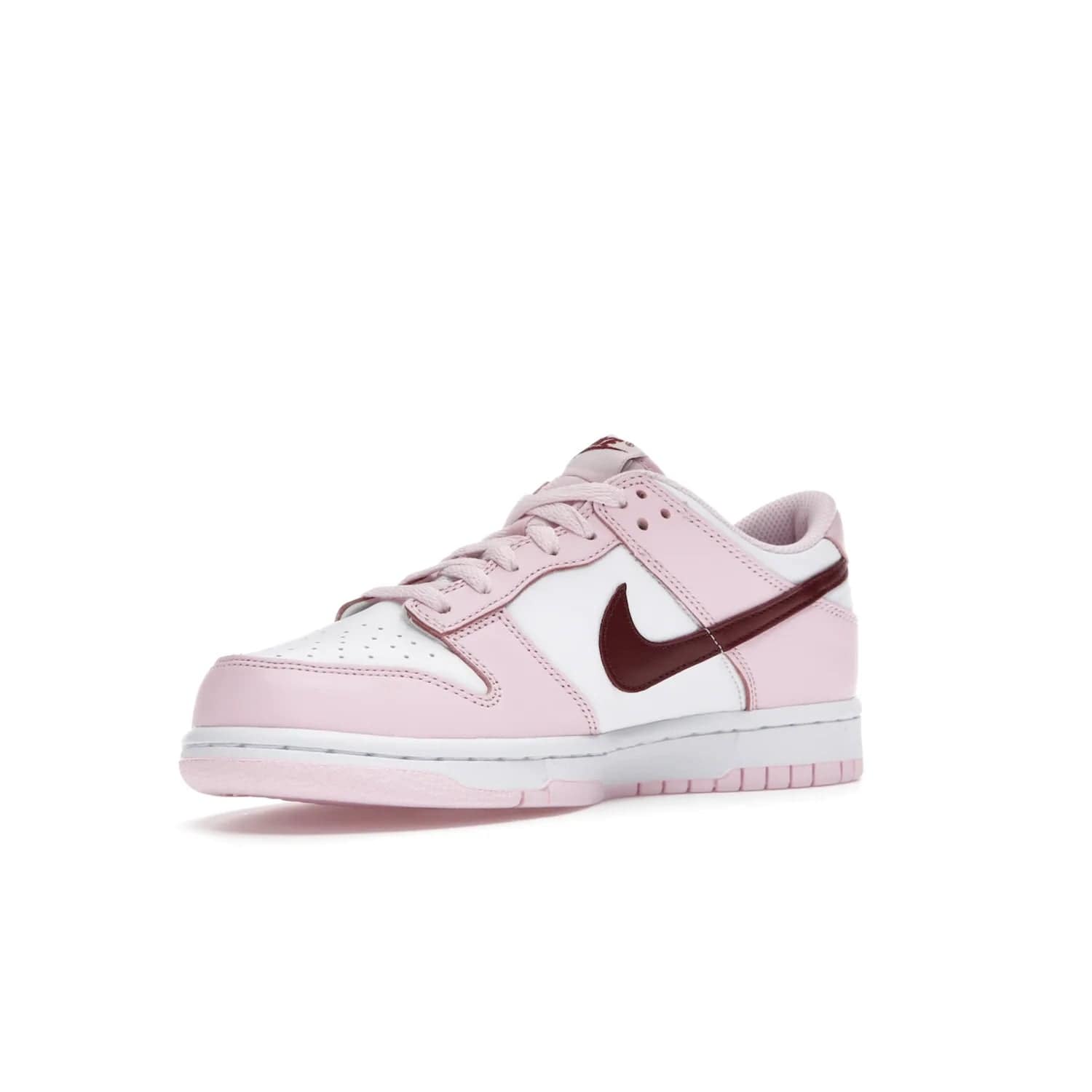 Nike Dunk Low Pink Foam Red White (GS) - Image 15 - Only at www.BallersClubKickz.com - #
Introducing the daring and stylish Nike Dunk Low Pink Foam Red White (GS) sneaker for grade schoolers. White leather with pink overlays and Dark Beetroot accents, classic Nike Dunk midsole and pink outsole. Released August 2021 for $85.