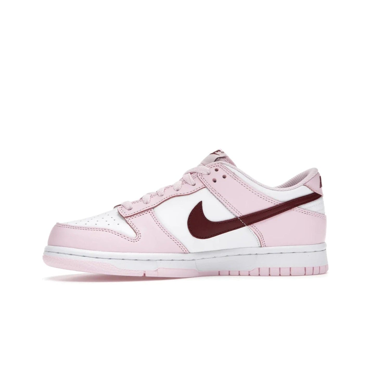 Nike Dunk Low Pink Foam Red White (GS) - Image 18 - Only at www.BallersClubKickz.com - #
Introducing the daring and stylish Nike Dunk Low Pink Foam Red White (GS) sneaker for grade schoolers. White leather with pink overlays and Dark Beetroot accents, classic Nike Dunk midsole and pink outsole. Released August 2021 for $85.
