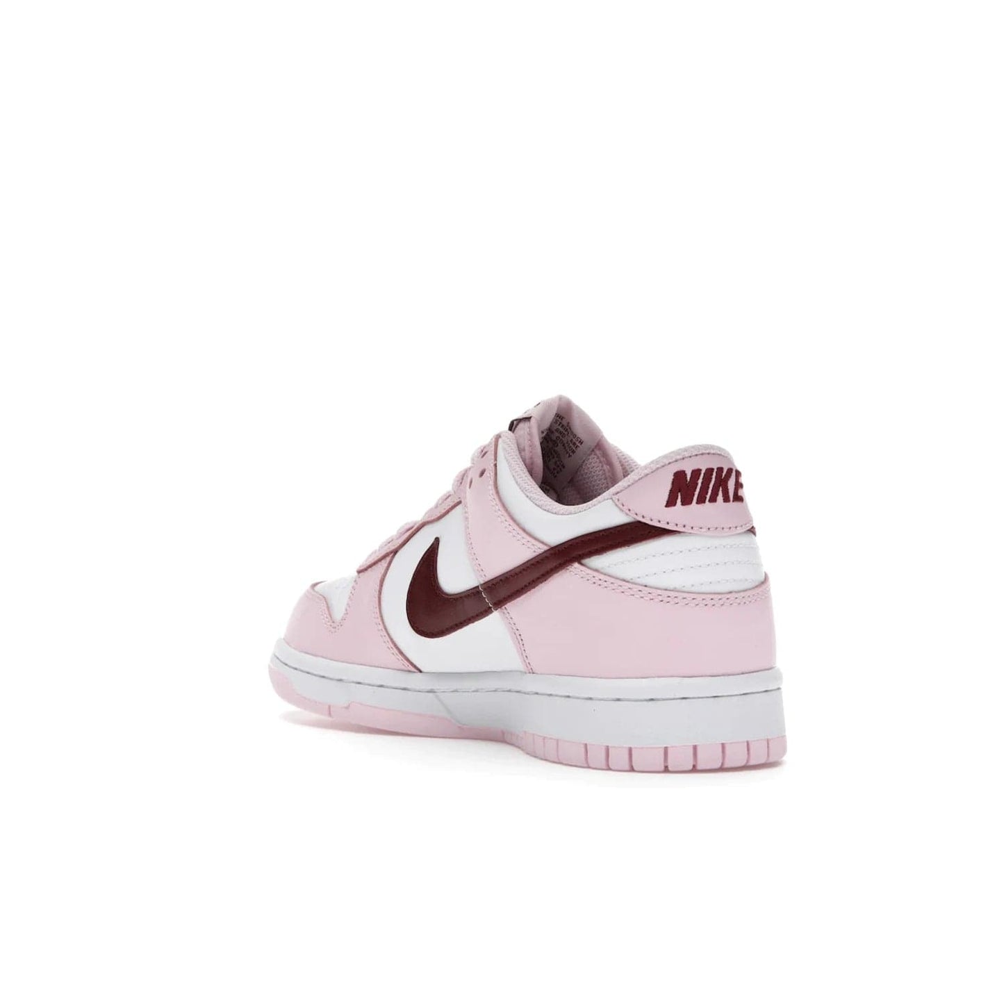 Nike Dunk Low Pink Foam Red White (GS) - Image 25 - Only at www.BallersClubKickz.com - #
Introducing the daring and stylish Nike Dunk Low Pink Foam Red White (GS) sneaker for grade schoolers. White leather with pink overlays and Dark Beetroot accents, classic Nike Dunk midsole and pink outsole. Released August 2021 for $85.