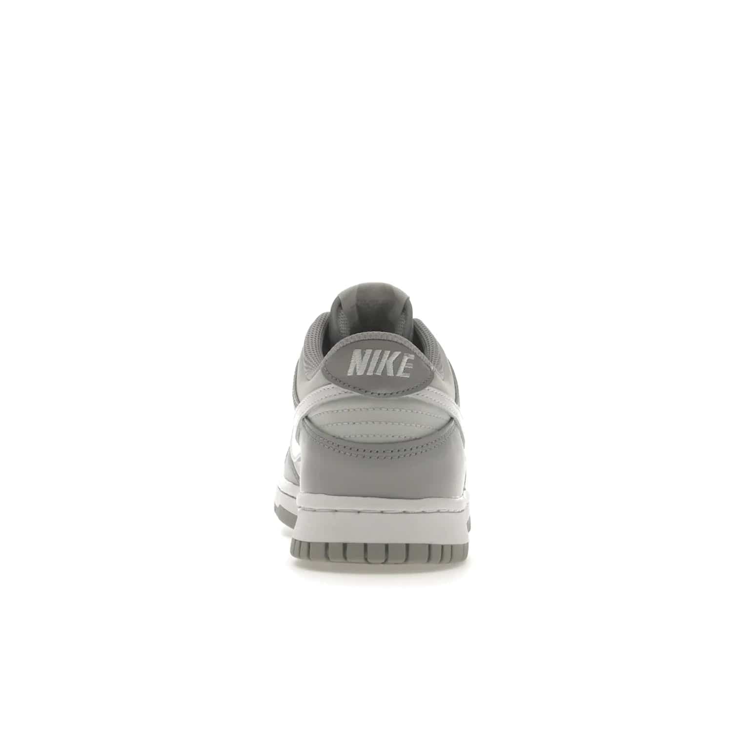 Nike Dunk Low Two-Toned Grey (GS) - Image 28 - Only at www.BallersClubKickz.com - Stylish Nike Dunk Low GS Two-Toned Grey featuring leather build, light/dark grey shades, white Swoosh logo & gray rubber outsole. Get ready to make a statement with this timeless classic released in March 2022.