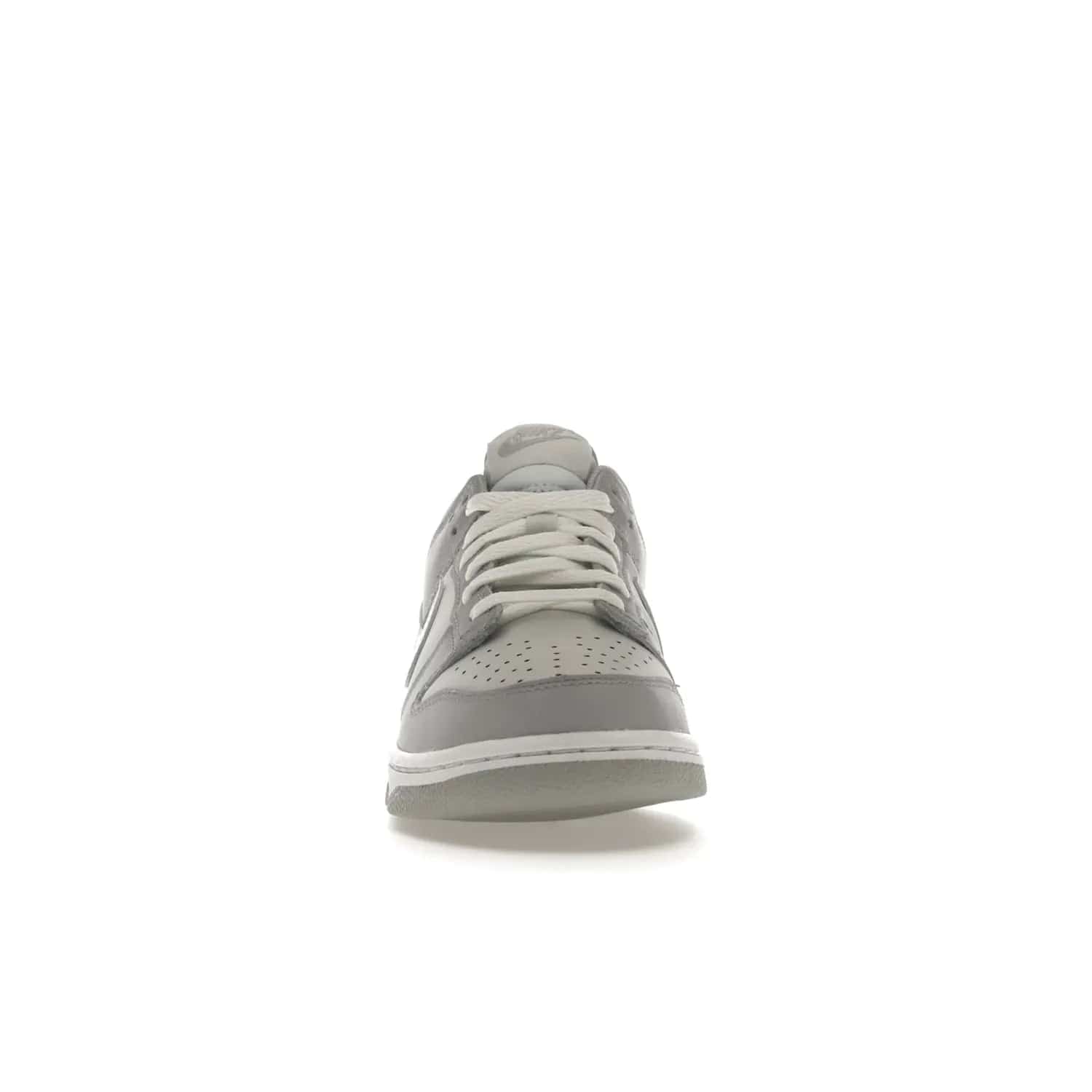 Nike Dunk Low Two-Toned Grey (GS) - Image 10 - Only at www.BallersClubKickz.com - Stylish Nike Dunk Low GS Two-Toned Grey featuring leather build, light/dark grey shades, white Swoosh logo & gray rubber outsole. Get ready to make a statement with this timeless classic released in March 2022.