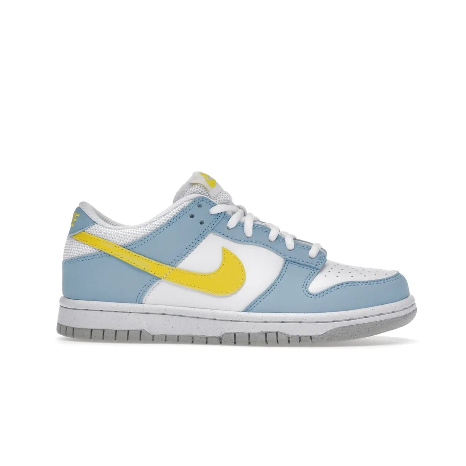 Nike Dunk Low Next Nature Homer Simpson (GS) - Image 2 - Only at www.BallersClubKickz.com - Sporty and stylish with a conscience: Nike Dunk Low Next Nature GS, designed with at least 20% recycled materials. Shop now and help the environment.