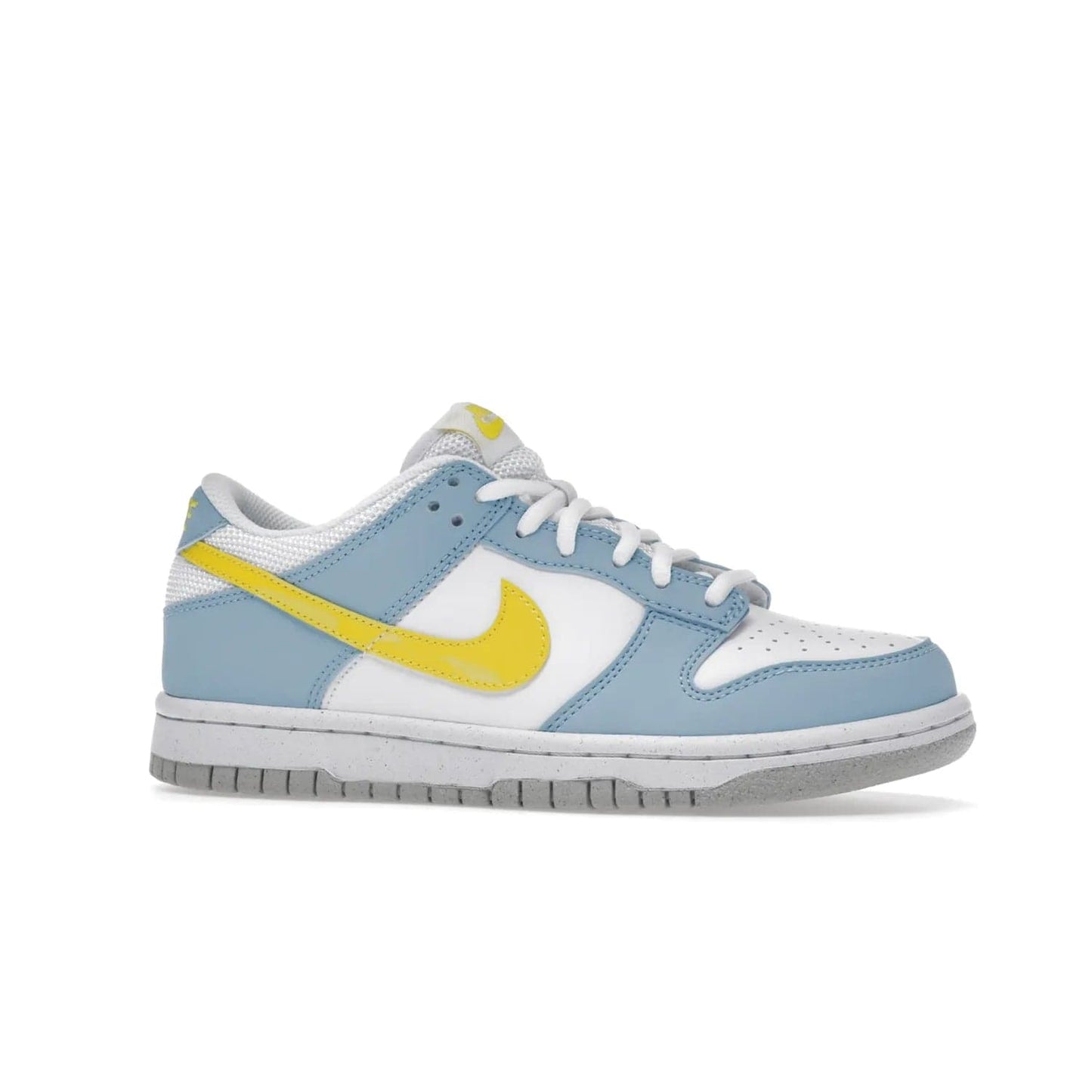 Nike Dunk Low Next Nature Homer Simpson (GS) - Image 3 - Only at www.BallersClubKickz.com - Sporty and stylish with a conscience: Nike Dunk Low Next Nature GS, designed with at least 20% recycled materials. Shop now and help the environment.
