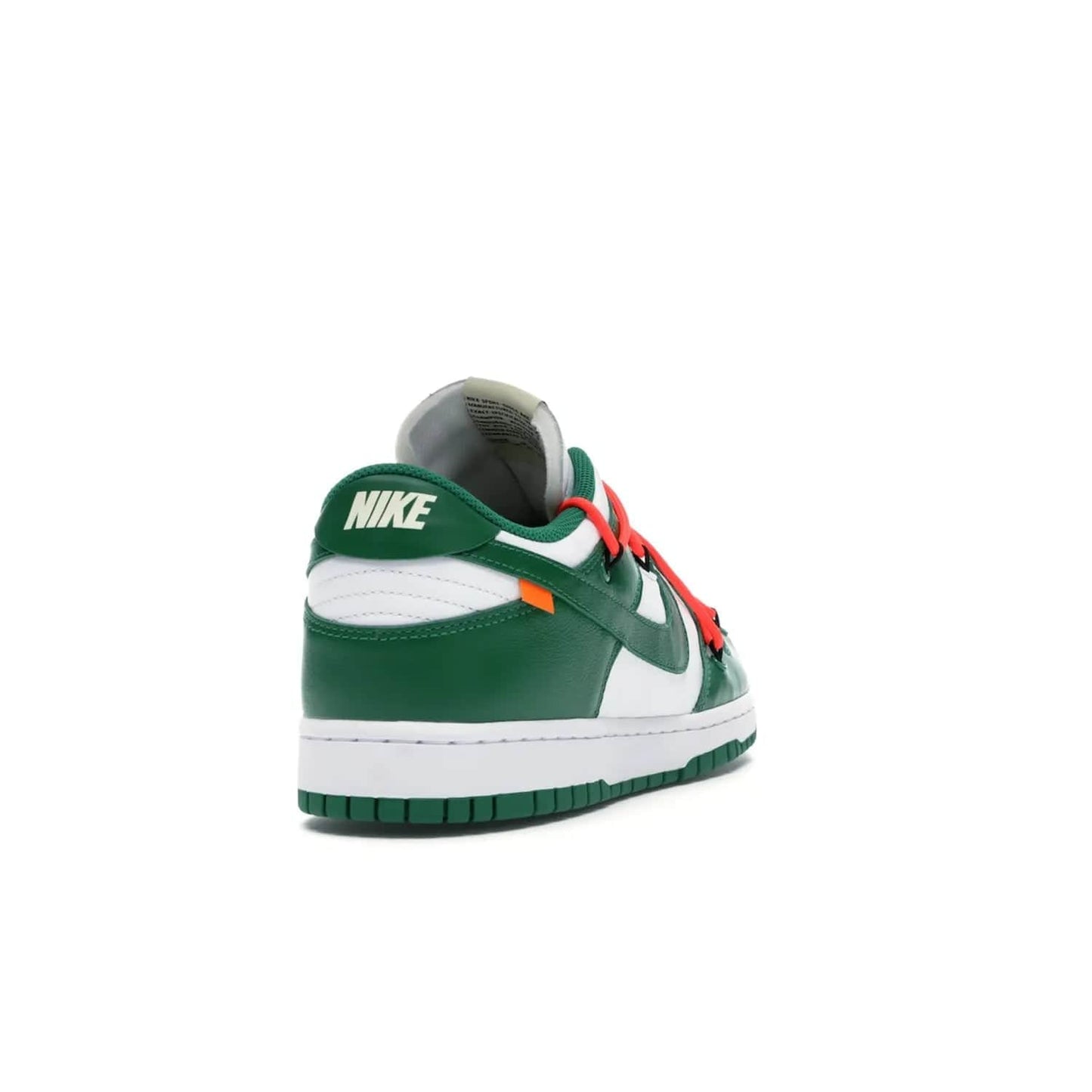Nike Dunk Low Off-White Pine Green - Image 30 - Only at www.BallersClubKickz.com - The Nike Dunk Low Off-White Pine Green combines classic 1980s style with modern-day design. Featuring white leather uppers and pine green overlays, these classic kicks feature secondary lacing system, zip-ties and signature Off-White text. Releasing in December 2019, these shoes are a timeless classic for any wardrobe.