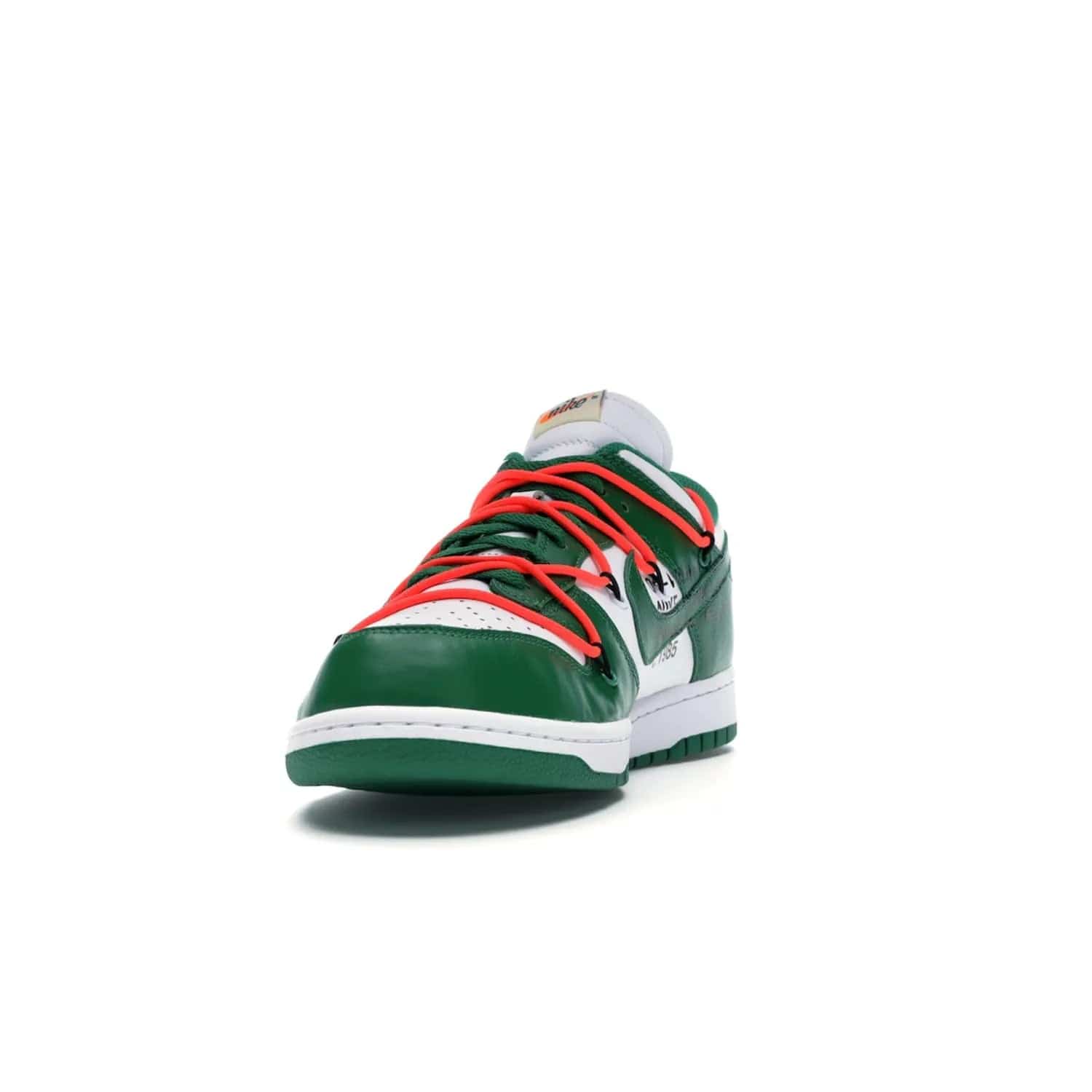 Nike Dunk Low Off-White Pine Green - Image 12 - Only at www.BallersClubKickz.com - The Nike Dunk Low Off-White Pine Green combines classic 1980s style with modern-day design. Featuring white leather uppers and pine green overlays, these classic kicks feature secondary lacing system, zip-ties and signature Off-White text. Releasing in December 2019, these shoes are a timeless classic for any wardrobe.