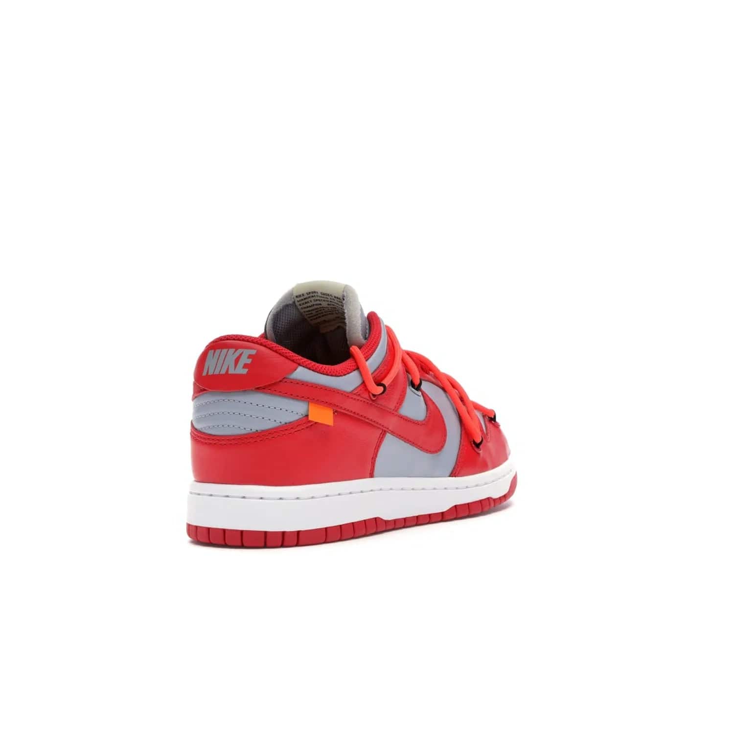 Nike Dunk Low Off-White University Red - Image 31 - Only at www.BallersClubKickz.com - The Nike Dunk Low Off-White University Red offers tribute to classic Nike Basketball silhouettes. Features include wolf grey leather, university red overlays, zip-ties, and Off-White text. Perfect for any sneaker fan, these stylish sneakers released in December of 2019.