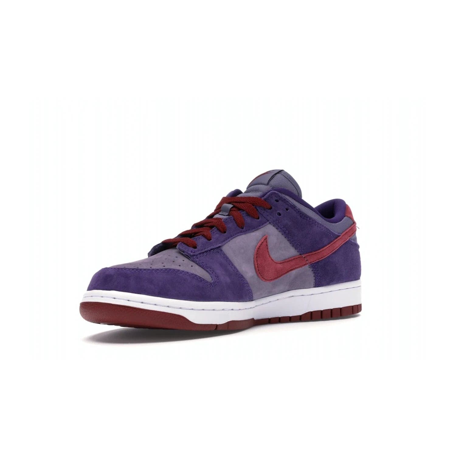 Nike Dunk Low Plum (2020) - Image 15 - Only at www.BallersClubKickz.com - Elevate your look with the Nike Dunk Low Plum (2020). Featuring a bold purple colorway, this retro-inspired silhouette is constructed of premium suede and makes for a must-have for any sneakerhead.