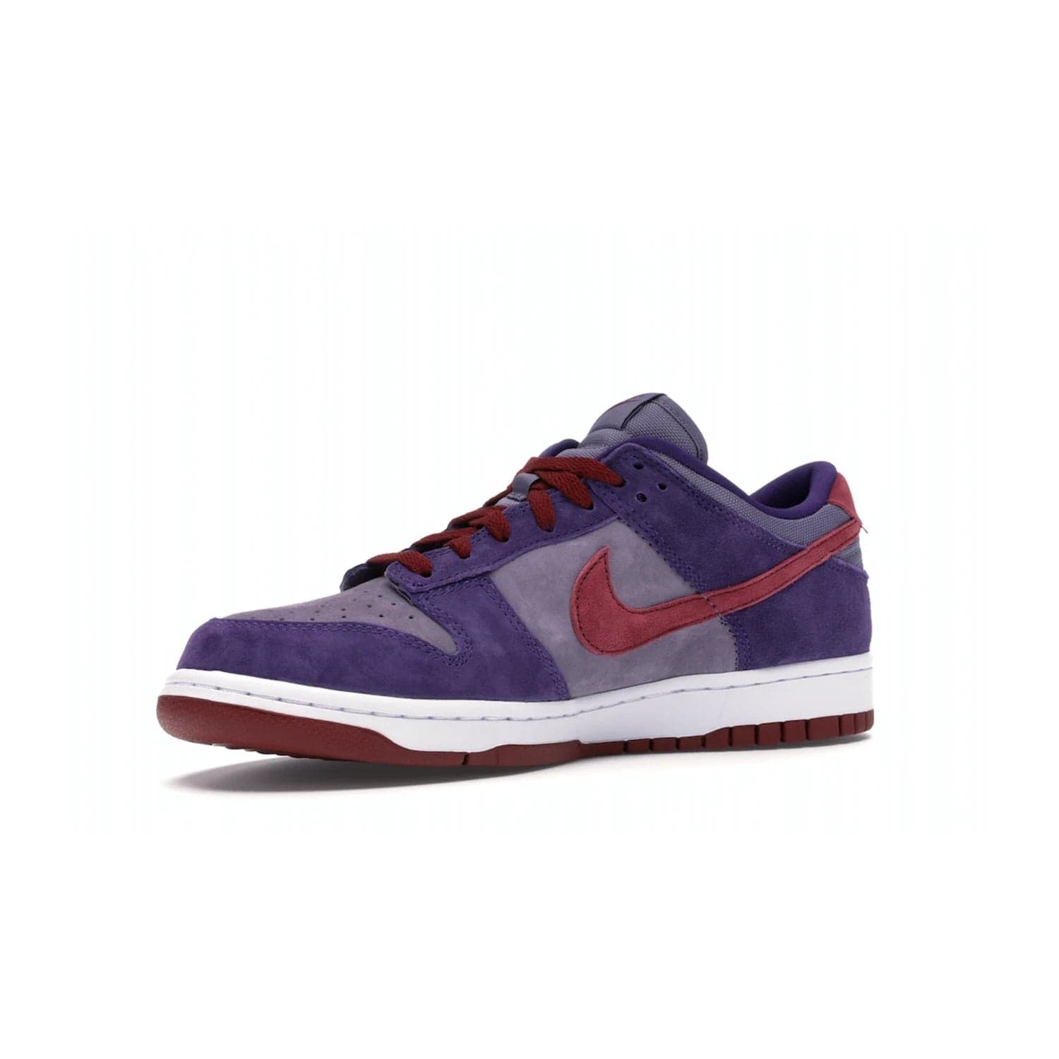 Nike Dunk Low Plum (2020) - Image 16 - Only at www.BallersClubKickz.com - Elevate your look with the Nike Dunk Low Plum (2020). Featuring a bold purple colorway, this retro-inspired silhouette is constructed of premium suede and makes for a must-have for any sneakerhead.
