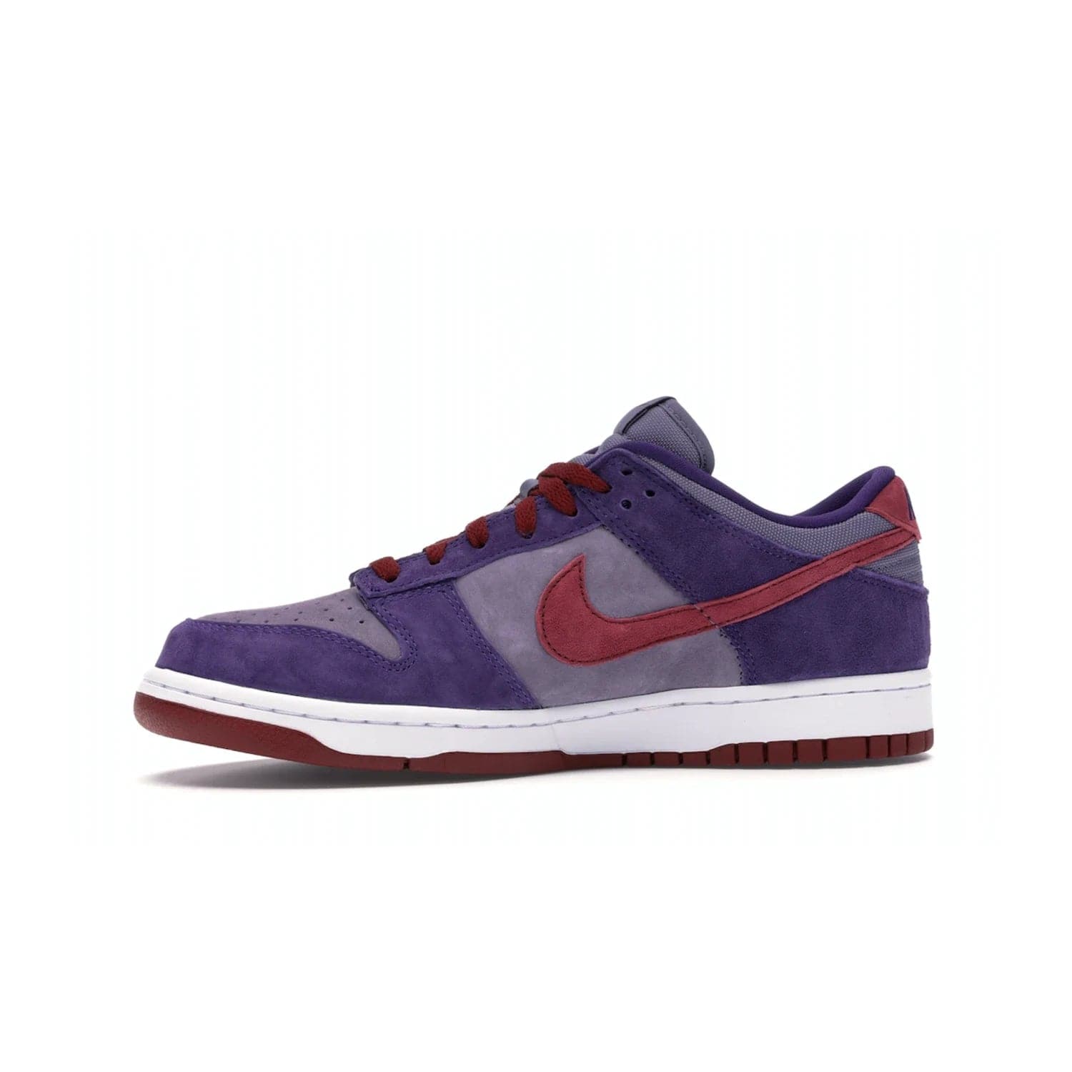 Nike Dunk Low Plum (2020) - Image 18 - Only at www.BallersClubKickz.com - Elevate your look with the Nike Dunk Low Plum (2020). Featuring a bold purple colorway, this retro-inspired silhouette is constructed of premium suede and makes for a must-have for any sneakerhead.