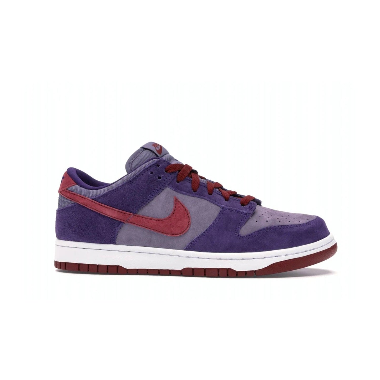 Nike Dunk Low Plum (2020) - Image 2 - Only at www.BallersClubKickz.com - Elevate your look with the Nike Dunk Low Plum (2020). Featuring a bold purple colorway, this retro-inspired silhouette is constructed of premium suede and makes for a must-have for any sneakerhead.