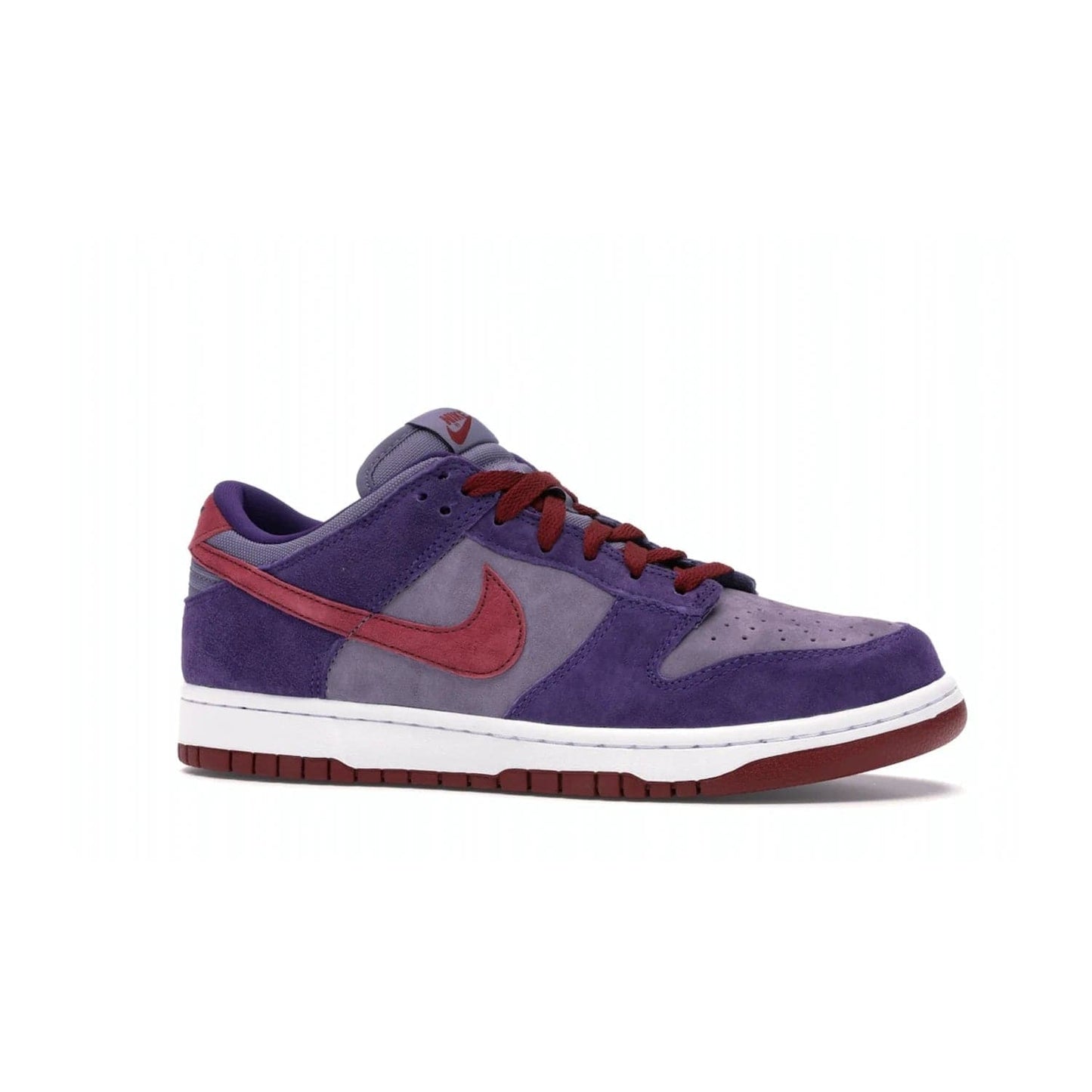 Nike Dunk Low Plum (2020) - Image 3 - Only at www.BallersClubKickz.com - Elevate your look with the Nike Dunk Low Plum (2020). Featuring a bold purple colorway, this retro-inspired silhouette is constructed of premium suede and makes for a must-have for any sneakerhead.