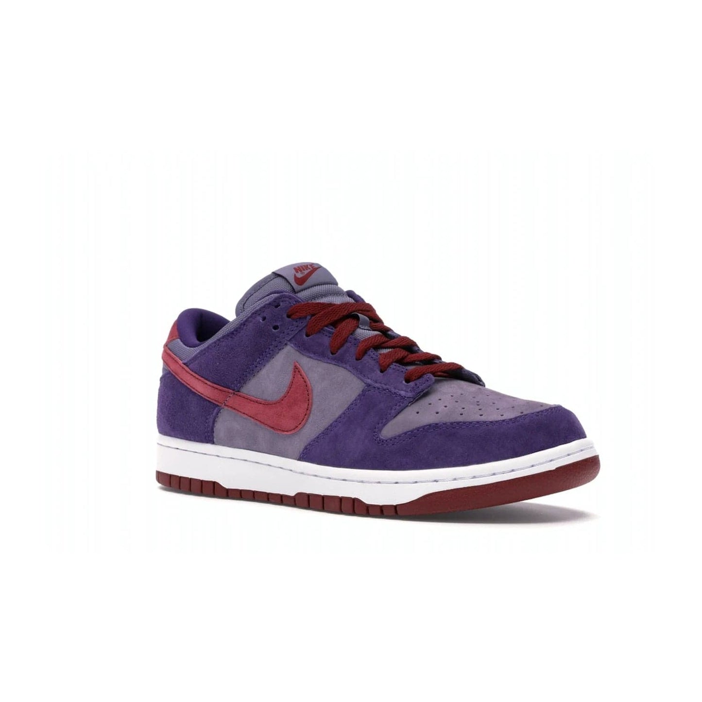 Nike Dunk Low Plum (2020) - Image 5 - Only at www.BallersClubKickz.com - Elevate your look with the Nike Dunk Low Plum (2020). Featuring a bold purple colorway, this retro-inspired silhouette is constructed of premium suede and makes for a must-have for any sneakerhead.