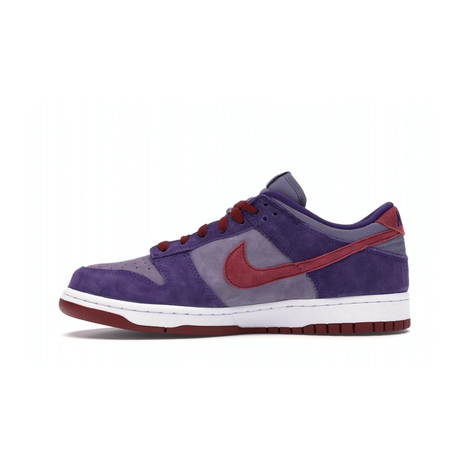 Nike Dunk Low Plum (2020) - Image 19 - Only at www.BallersClubKickz.com - Elevate your look with the Nike Dunk Low Plum (2020). Featuring a bold purple colorway, this retro-inspired silhouette is constructed of premium suede and makes for a must-have for any sneakerhead.