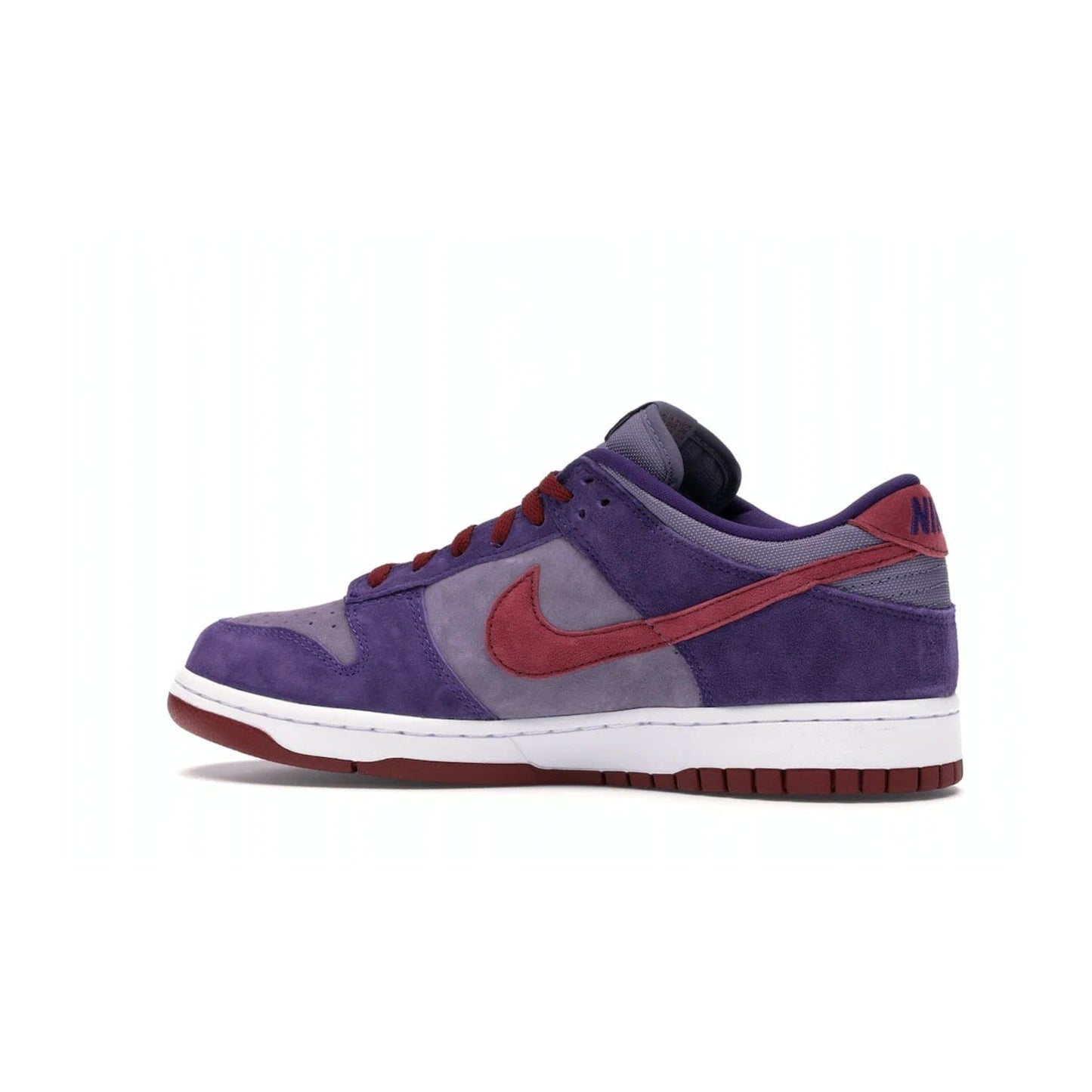 Nike Dunk Low Plum (2020) - Image 21 - Only at www.BallersClubKickz.com - Elevate your look with the Nike Dunk Low Plum (2020). Featuring a bold purple colorway, this retro-inspired silhouette is constructed of premium suede and makes for a must-have for any sneakerhead.