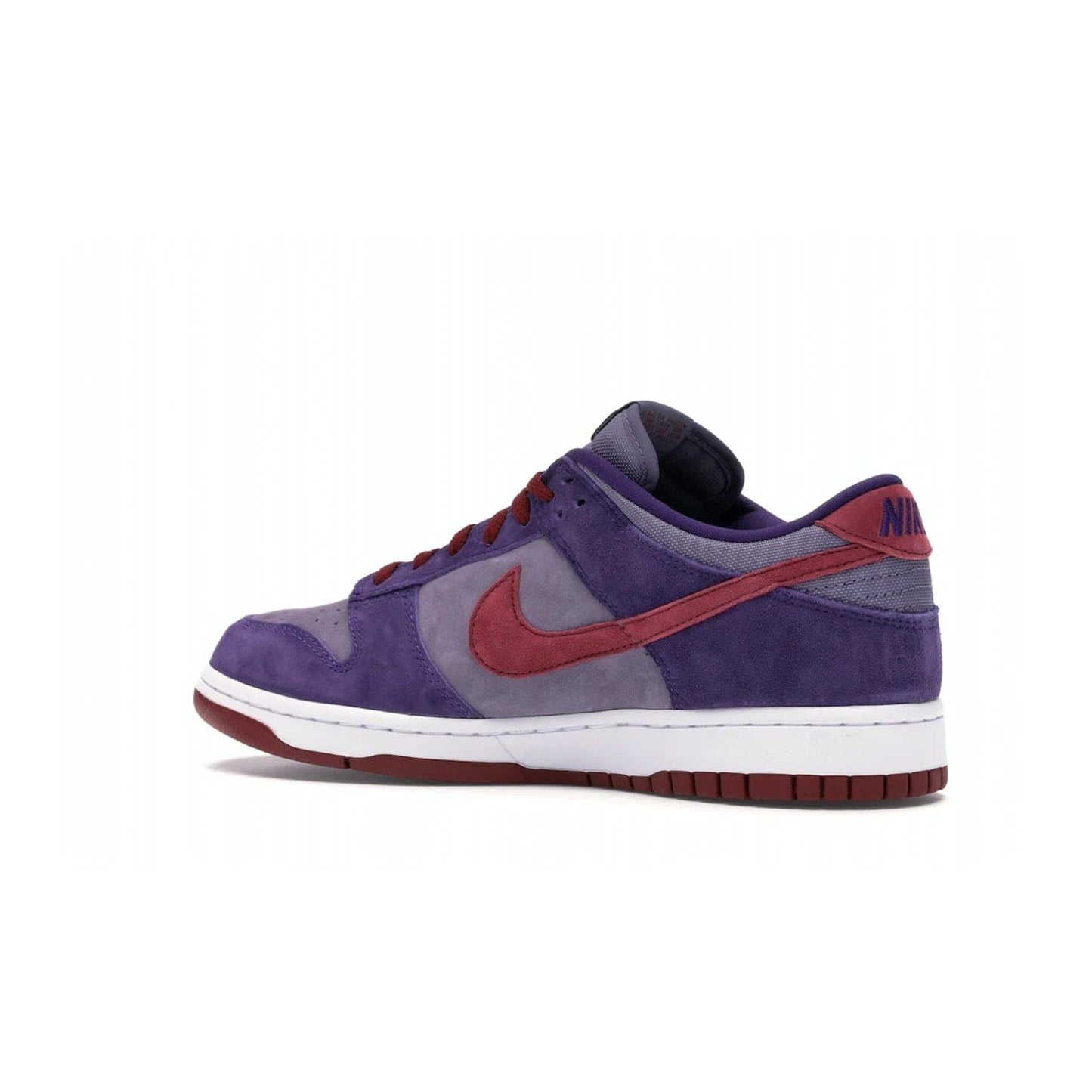 Nike Dunk Low Plum (2020) - Image 22 - Only at www.BallersClubKickz.com - Elevate your look with the Nike Dunk Low Plum (2020). Featuring a bold purple colorway, this retro-inspired silhouette is constructed of premium suede and makes for a must-have for any sneakerhead.