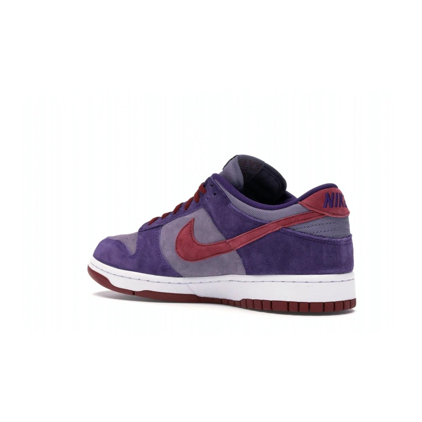 Nike Dunk Low Plum (2020) - Image 23 - Only at www.BallersClubKickz.com - Elevate your look with the Nike Dunk Low Plum (2020). Featuring a bold purple colorway, this retro-inspired silhouette is constructed of premium suede and makes for a must-have for any sneakerhead.