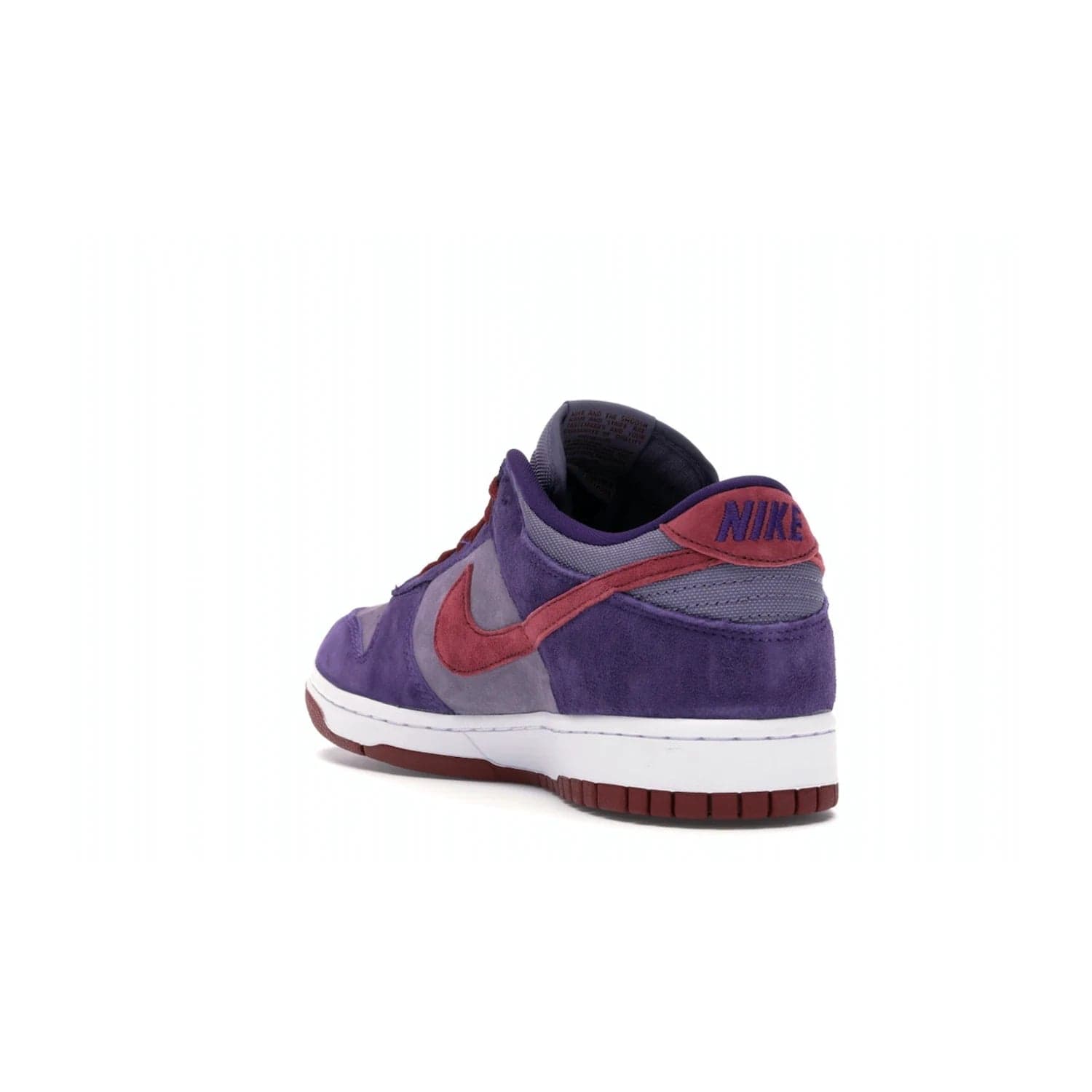 Nike Dunk Low Plum (2020) - Image 25 - Only at www.BallersClubKickz.com - Elevate your look with the Nike Dunk Low Plum (2020). Featuring a bold purple colorway, this retro-inspired silhouette is constructed of premium suede and makes for a must-have for any sneakerhead.
