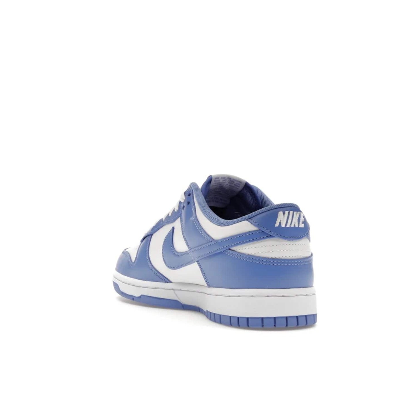 Nike Dunk Low Polar Blue - Image 25 - Only at www.BallersClubKickz.com - The Nike Dunk Low in Polar Blue combines streetwear and basketball style with leather uppers and white and Polar Blue overlays. Features include a rubber outsole, Nike Swoosh, white branding, and a padded tongue. Perfect for sports, casual, or everyday wear. On sale October 14th, 2023.