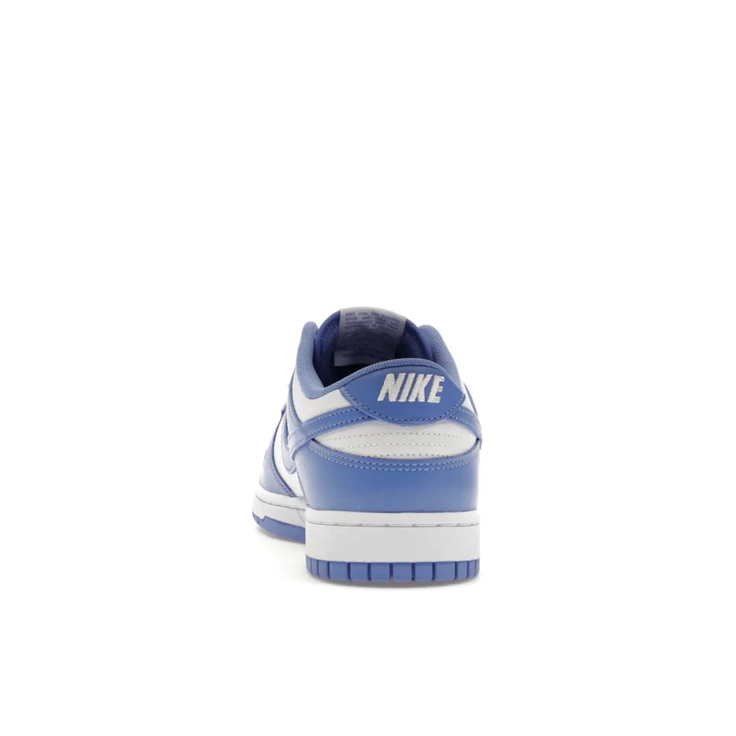 Nike Dunk Low Polar Blue - Image 27 - Only at www.BallersClubKickz.com - The Nike Dunk Low in Polar Blue combines streetwear and basketball style with leather uppers and white and Polar Blue overlays. Features include a rubber outsole, Nike Swoosh, white branding, and a padded tongue. Perfect for sports, casual, or everyday wear. On sale October 14th, 2023.