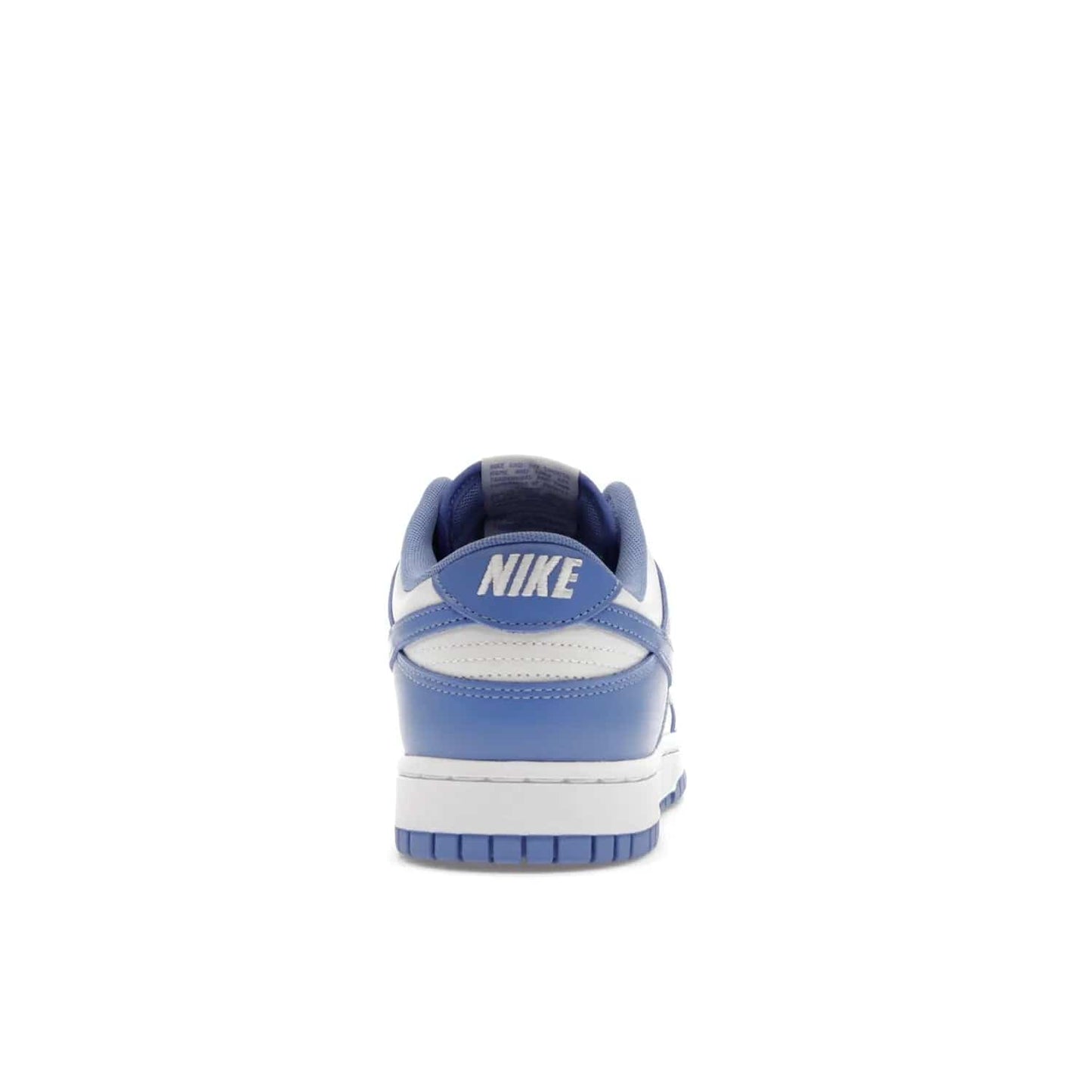 Nike Dunk Low Polar Blue - Image 28 - Only at www.BallersClubKickz.com - The Nike Dunk Low in Polar Blue combines streetwear and basketball style with leather uppers and white and Polar Blue overlays. Features include a rubber outsole, Nike Swoosh, white branding, and a padded tongue. Perfect for sports, casual, or everyday wear. On sale October 14th, 2023.