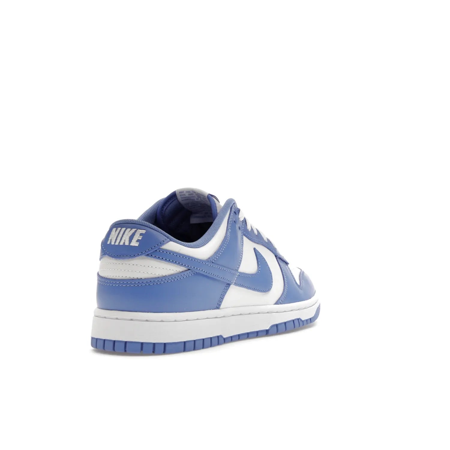 Nike Dunk Low Polar Blue - Image 31 - Only at www.BallersClubKickz.com - The Nike Dunk Low in Polar Blue combines streetwear and basketball style with leather uppers and white and Polar Blue overlays. Features include a rubber outsole, Nike Swoosh, white branding, and a padded tongue. Perfect for sports, casual, or everyday wear. On sale October 14th, 2023.