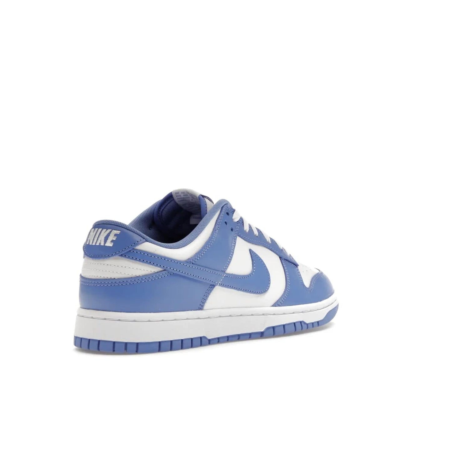 Nike Dunk Low Polar Blue - Image 32 - Only at www.BallersClubKickz.com - The Nike Dunk Low in Polar Blue combines streetwear and basketball style with leather uppers and white and Polar Blue overlays. Features include a rubber outsole, Nike Swoosh, white branding, and a padded tongue. Perfect for sports, casual, or everyday wear. On sale October 14th, 2023.