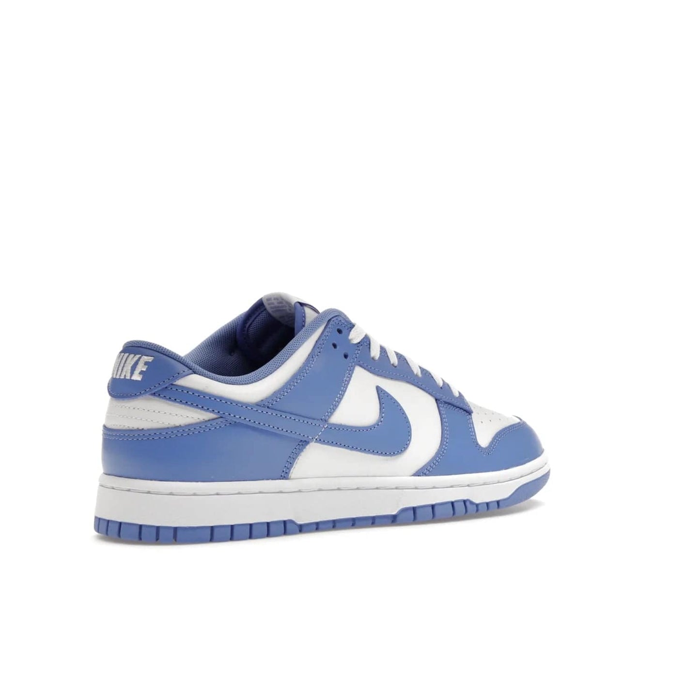 Nike Dunk Low Polar Blue - Image 33 - Only at www.BallersClubKickz.com - The Nike Dunk Low in Polar Blue combines streetwear and basketball style with leather uppers and white and Polar Blue overlays. Features include a rubber outsole, Nike Swoosh, white branding, and a padded tongue. Perfect for sports, casual, or everyday wear. On sale October 14th, 2023.