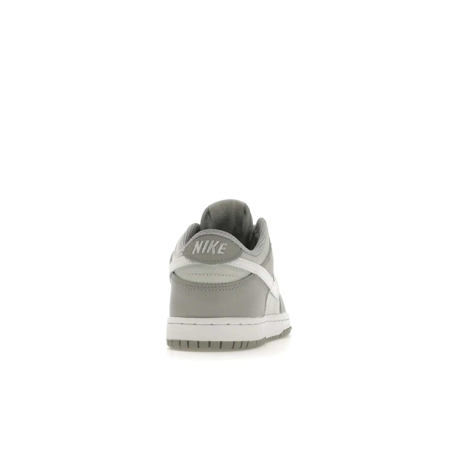 Nike Dunk Low Two-Toned Grey (PS) - Image 29 - Only at www.BallersClubKickz.com - Classic Nike style for your little one with the Nike Dunk Low Two-Toned Grey (Preschool). White laces, white tongue, white leather swoosh, grey sole & midsole, and patches of grey leather are timeless classics. Released March 2022 for comfort & style.