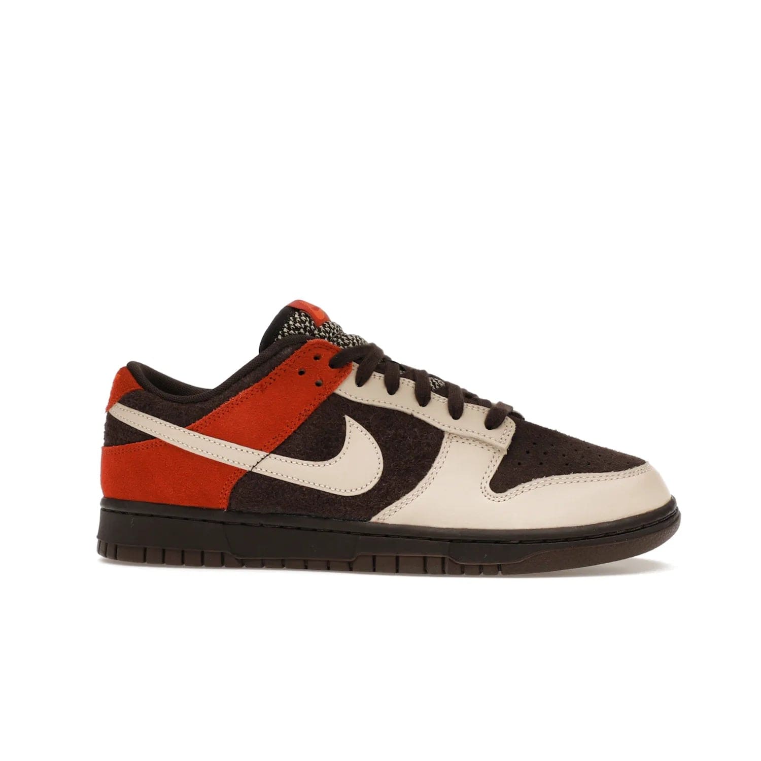 Nike Dunk Low Red Panda - Image 2 - Only at www.BallersClubKickz.com - The Nike Dunk Low Red Panda combines Velvet Brown and Sanddrift-Rugged Orange for a unique sneaker design. With its low-top profile and cushioned foam for comfort, this shoe is perfect for any season. Get it on 2023-10-27.