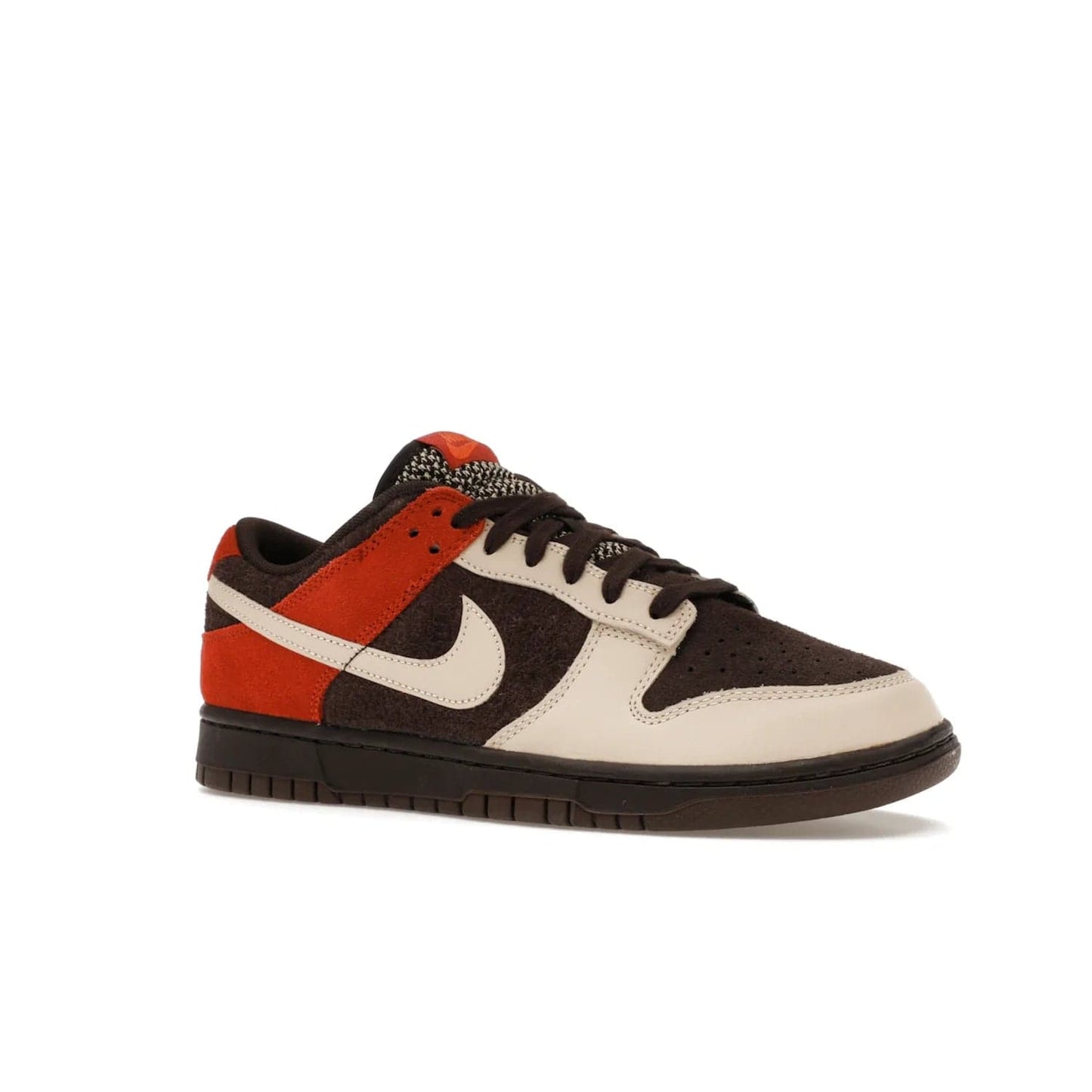 Nike Dunk Low Red Panda - Image 4 - Only at www.BallersClubKickz.com - The Nike Dunk Low Red Panda combines Velvet Brown and Sanddrift-Rugged Orange for a unique sneaker design. With its low-top profile and cushioned foam for comfort, this shoe is perfect for any season. Get it on 2023-10-27.