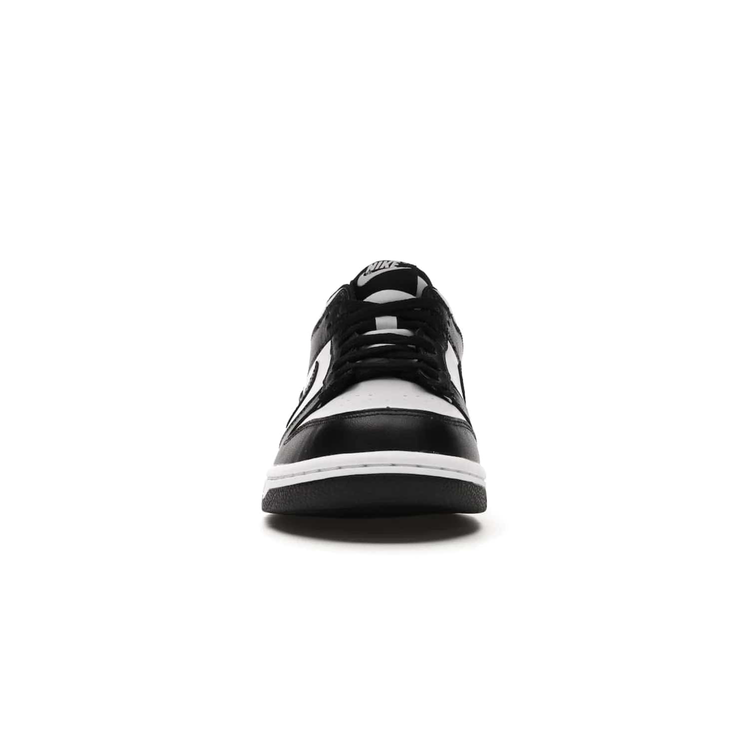 Nike Dunk Low Retro White Black Panda (2021) (GS) - Image 10 - Only at www.BallersClubKickz.com - Upgrade your style with the Nike Dunk Low Retro White Black (GS). Featuring premium leather, iconic Nike text, signature Swoosh logo and striking black/white colorway, this striking silhouette is the perfect mix of style and comfort. Colorway released in March 2021.