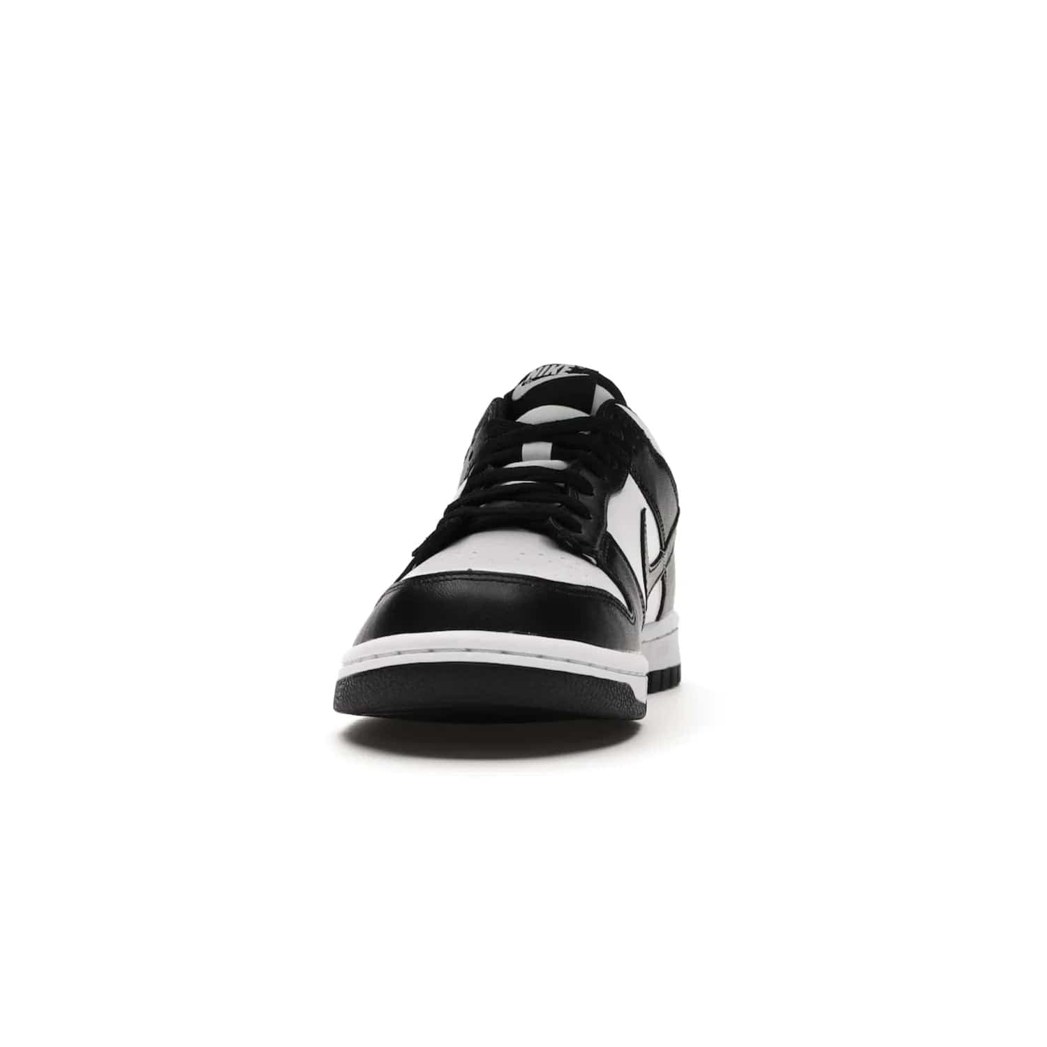 Nike Dunk Low Retro White Black Panda (2021) (GS) - Image 11 - Only at www.BallersClubKickz.com - Upgrade your style with the Nike Dunk Low Retro White Black (GS). Featuring premium leather, iconic Nike text, signature Swoosh logo and striking black/white colorway, this striking silhouette is the perfect mix of style and comfort. Colorway released in March 2021.