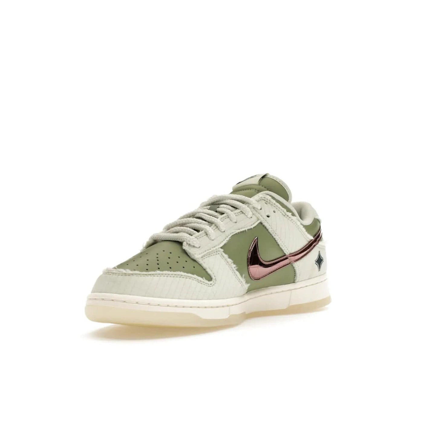 Nike Dunk Low Retro PRM Kyler Murray Be 1 of One - Image 14 - Only at www.BallersClubKickz.com - Introducing the Nike Dunk Low Retro PRM Kyler Murray "Be 1 of One"! A Sea Glass upper with Sail and Oil Green accents, finished with Rose Gold accents. Drop date: November 10th.