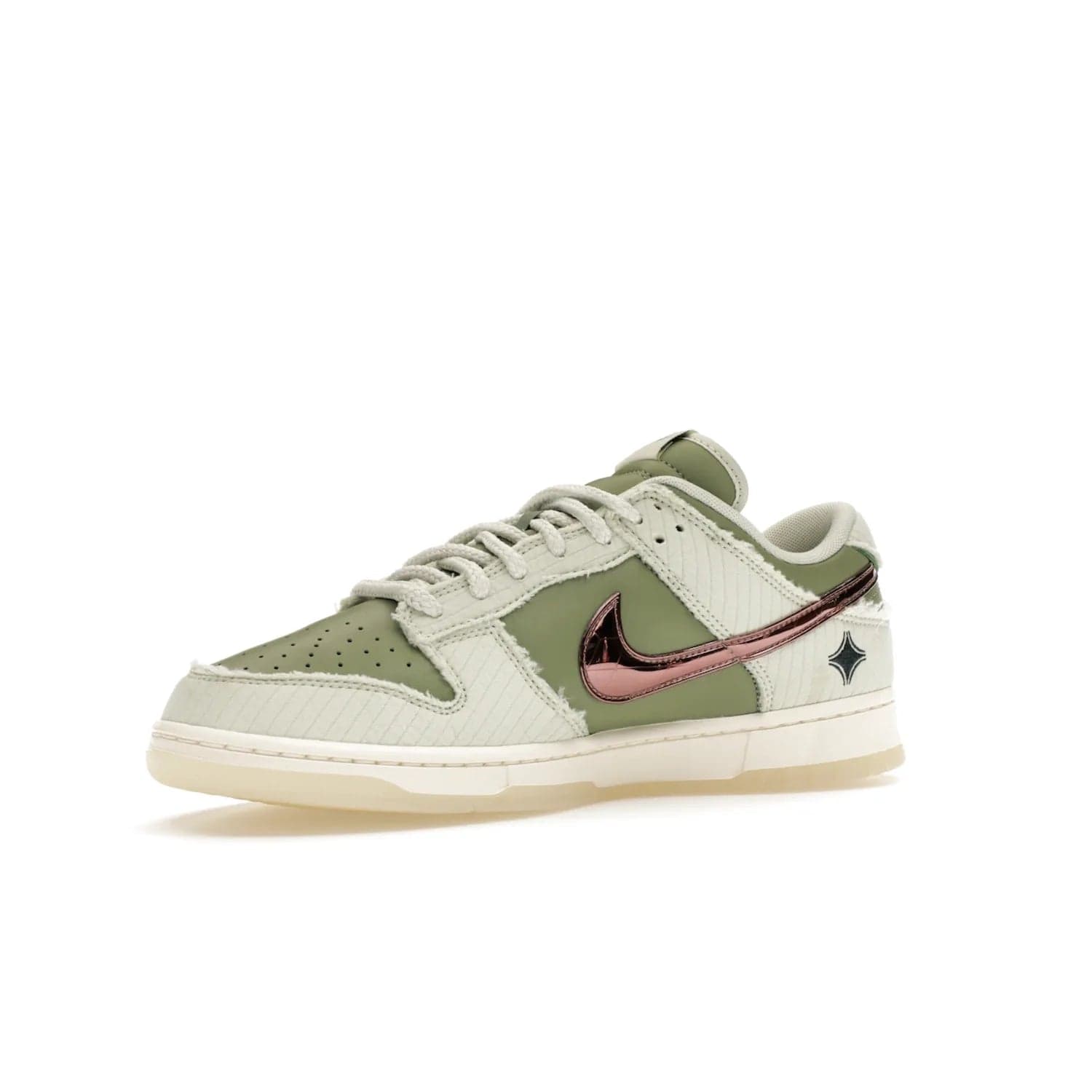 Nike Dunk Low Retro PRM Kyler Murray Be 1 of One - Image 16 - Only at www.BallersClubKickz.com - Introducing the Nike Dunk Low Retro PRM Kyler Murray "Be 1 of One"! A Sea Glass upper with Sail and Oil Green accents, finished with Rose Gold accents. Drop date: November 10th.