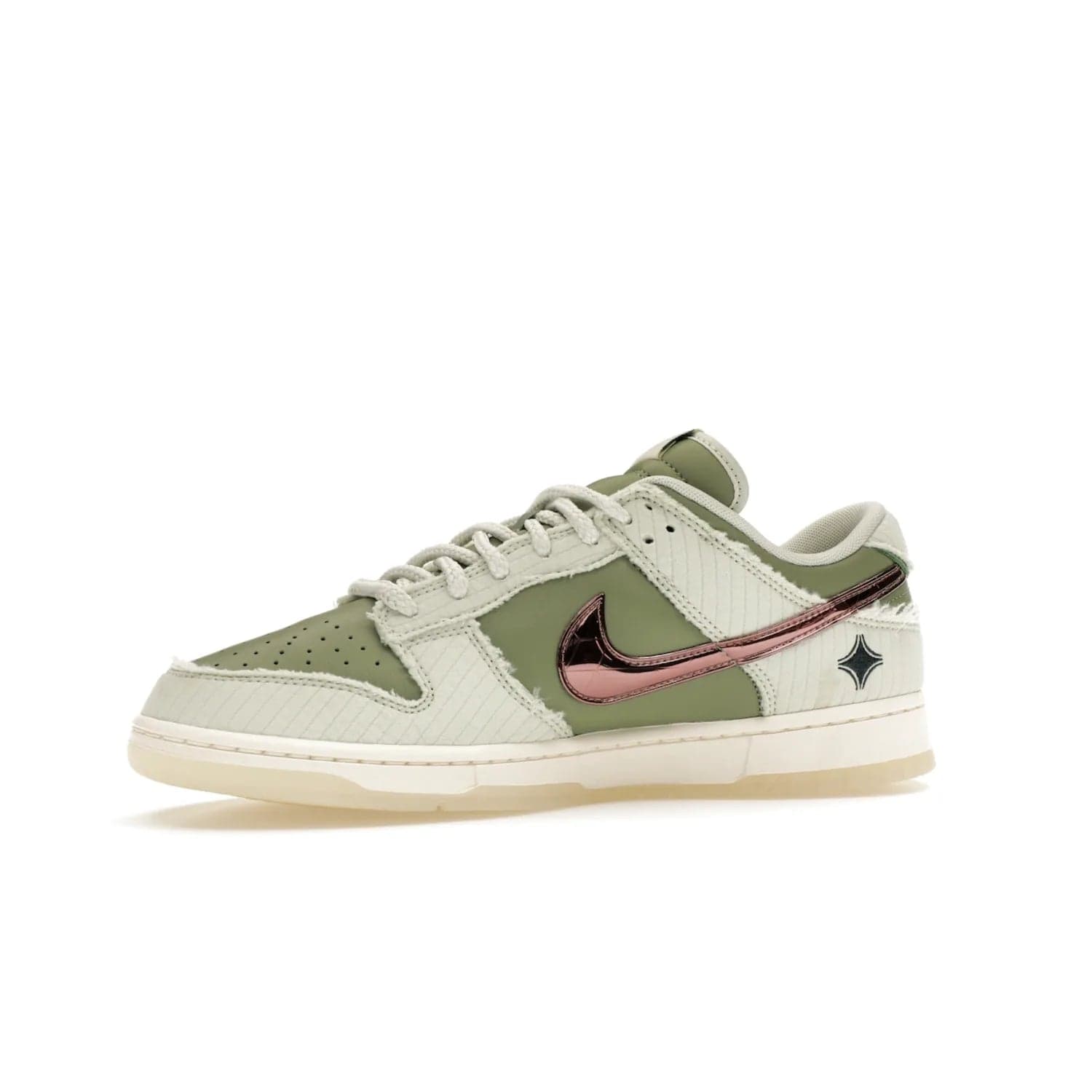 Nike Dunk Low Retro PRM Kyler Murray Be 1 of One - Image 17 - Only at www.BallersClubKickz.com - Introducing the Nike Dunk Low Retro PRM Kyler Murray "Be 1 of One"! A Sea Glass upper with Sail and Oil Green accents, finished with Rose Gold accents. Drop date: November 10th.