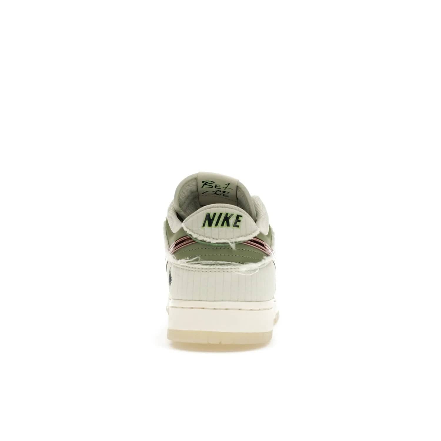 Nike Dunk Low Retro PRM Kyler Murray Be 1 of One - Image 28 - Only at www.BallersClubKickz.com - Introducing the Nike Dunk Low Retro PRM Kyler Murray "Be 1 of One"! A Sea Glass upper with Sail and Oil Green accents, finished with Rose Gold accents. Drop date: November 10th.
